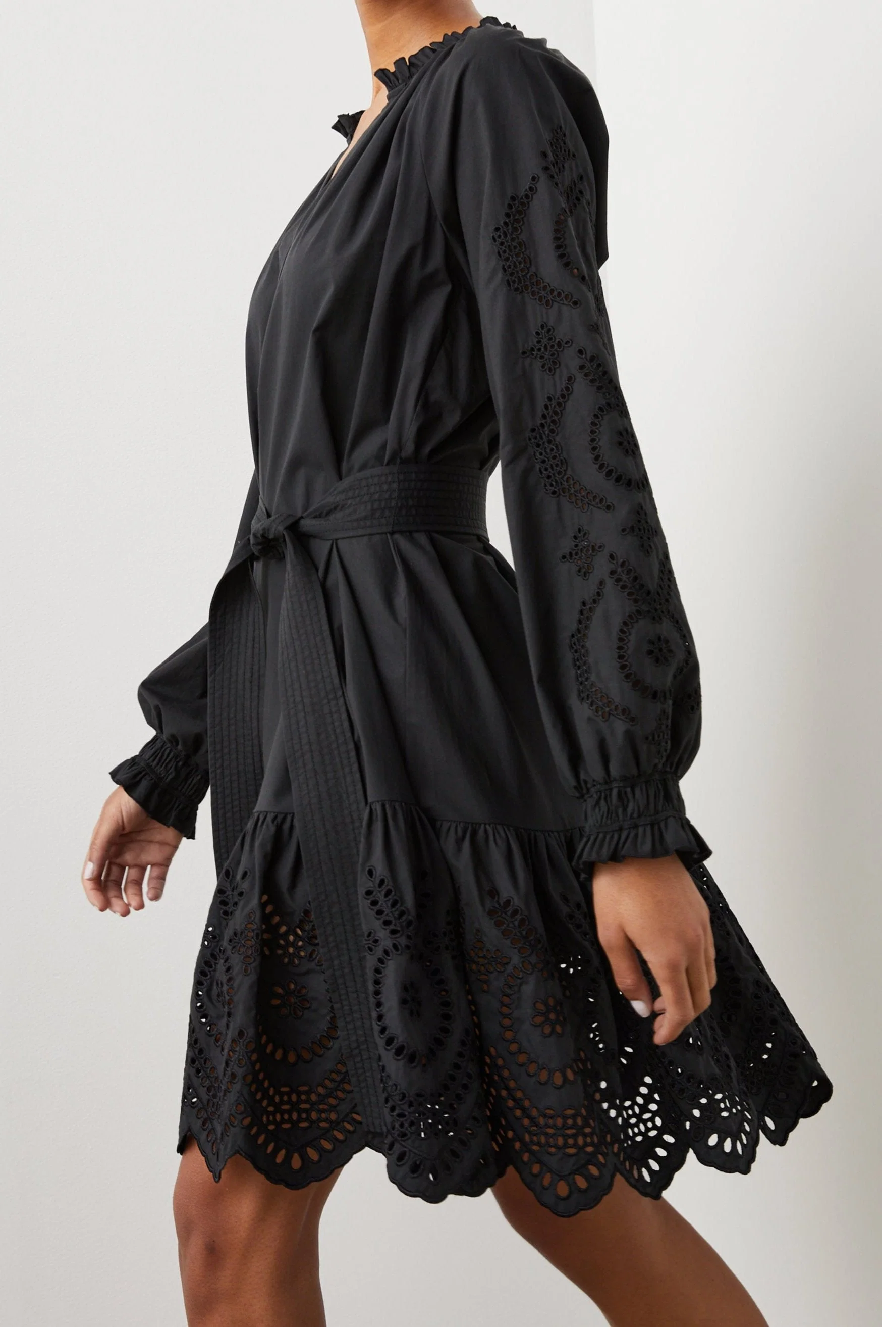 SAYLOR DRESS - BLACK EYELET - Image 4