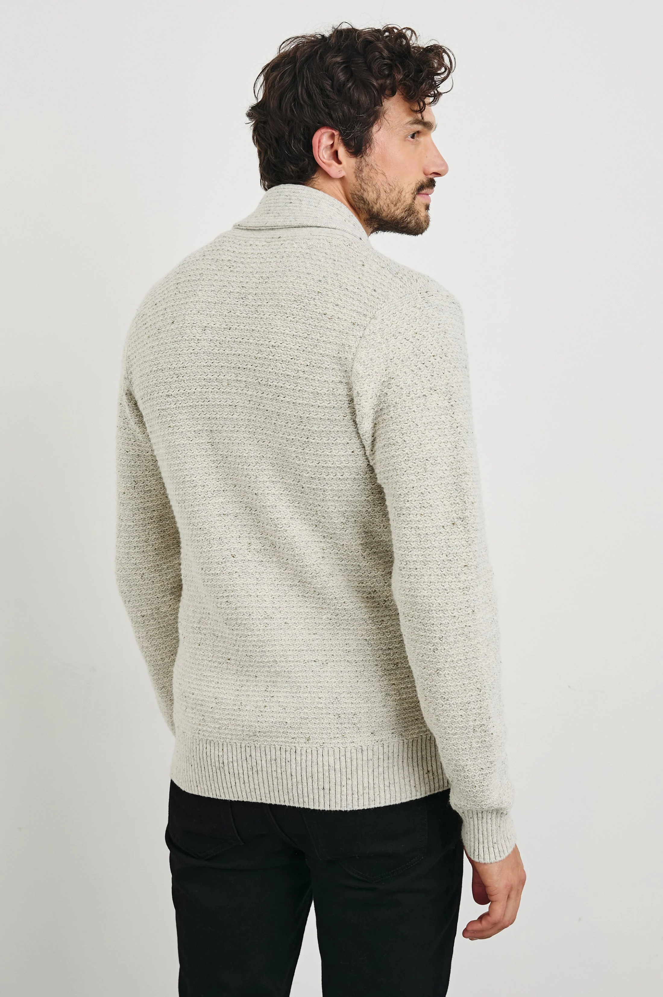 SHEPLEY CARDIGAN - NATURAL OAT - Image 4