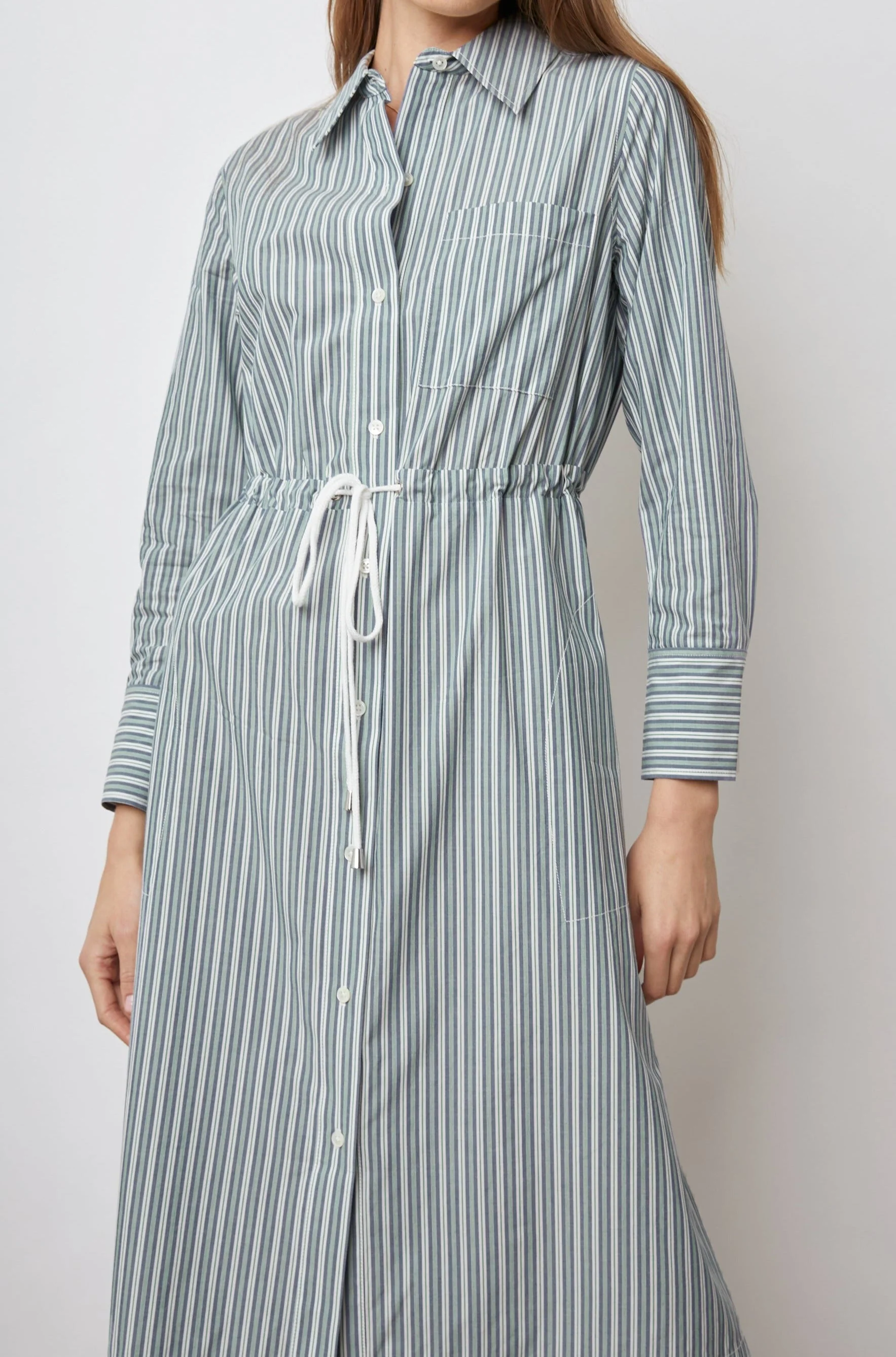 SHIVONNE DRESS - BANK STRIPE - Image 2