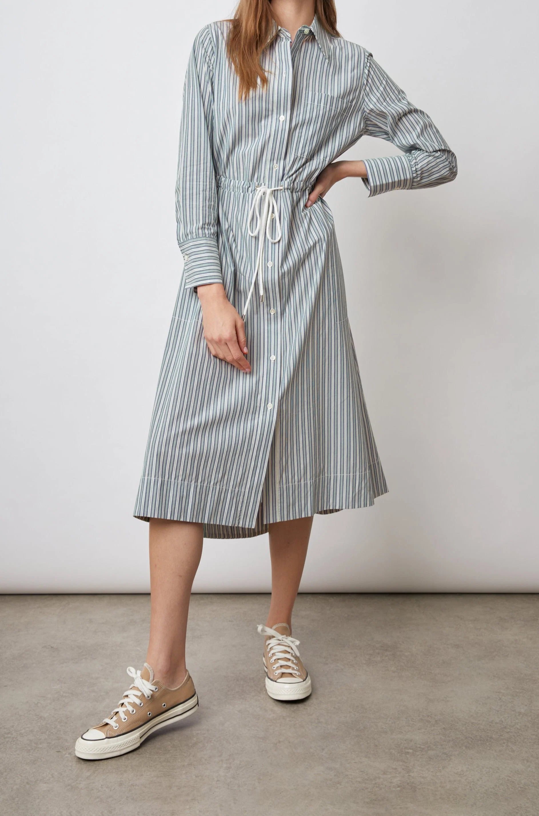 SHIVONNE DRESS - BANK STRIPE - Image 3