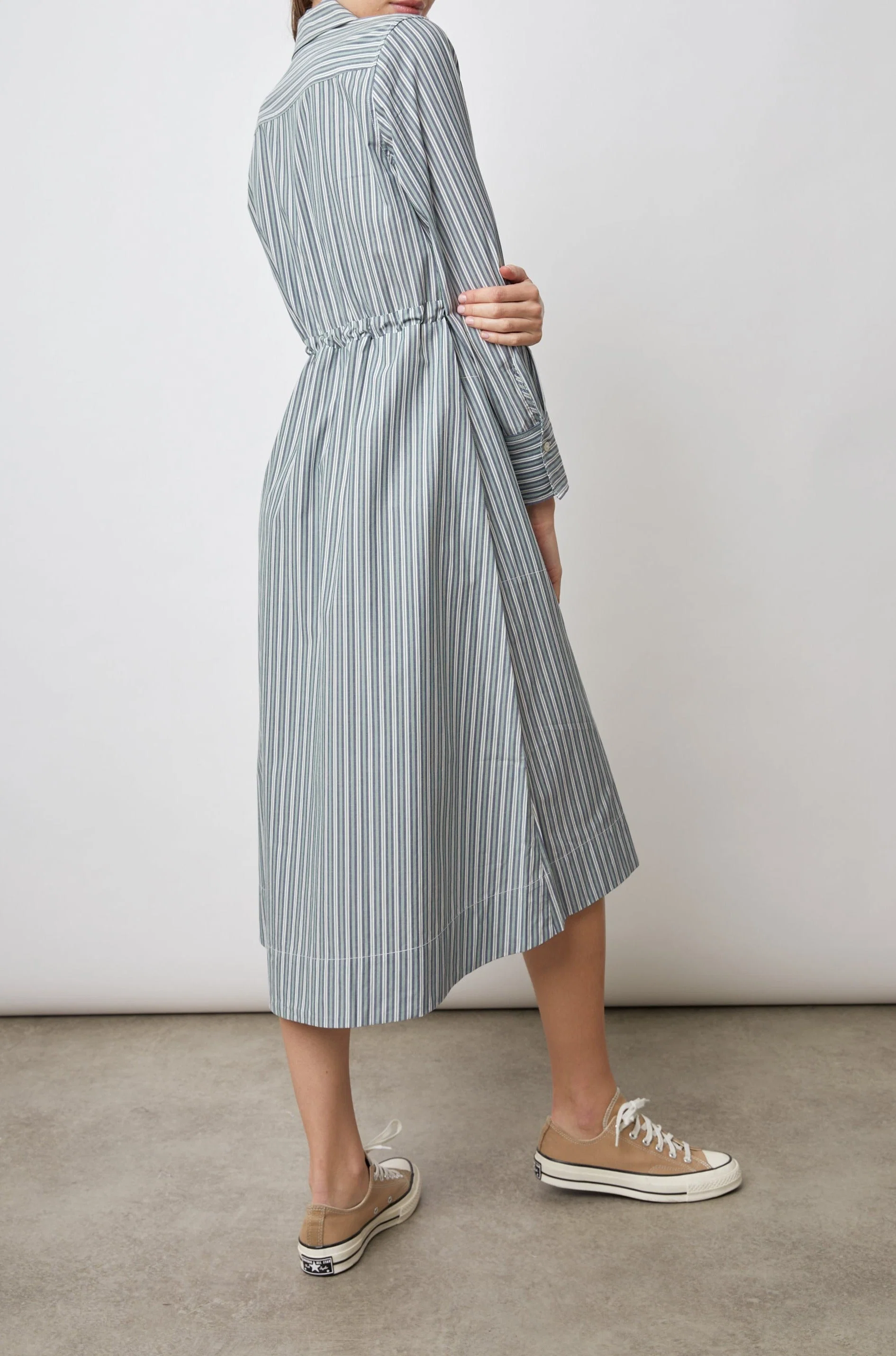 SHIVONNE DRESS - BANK STRIPE - Image 4