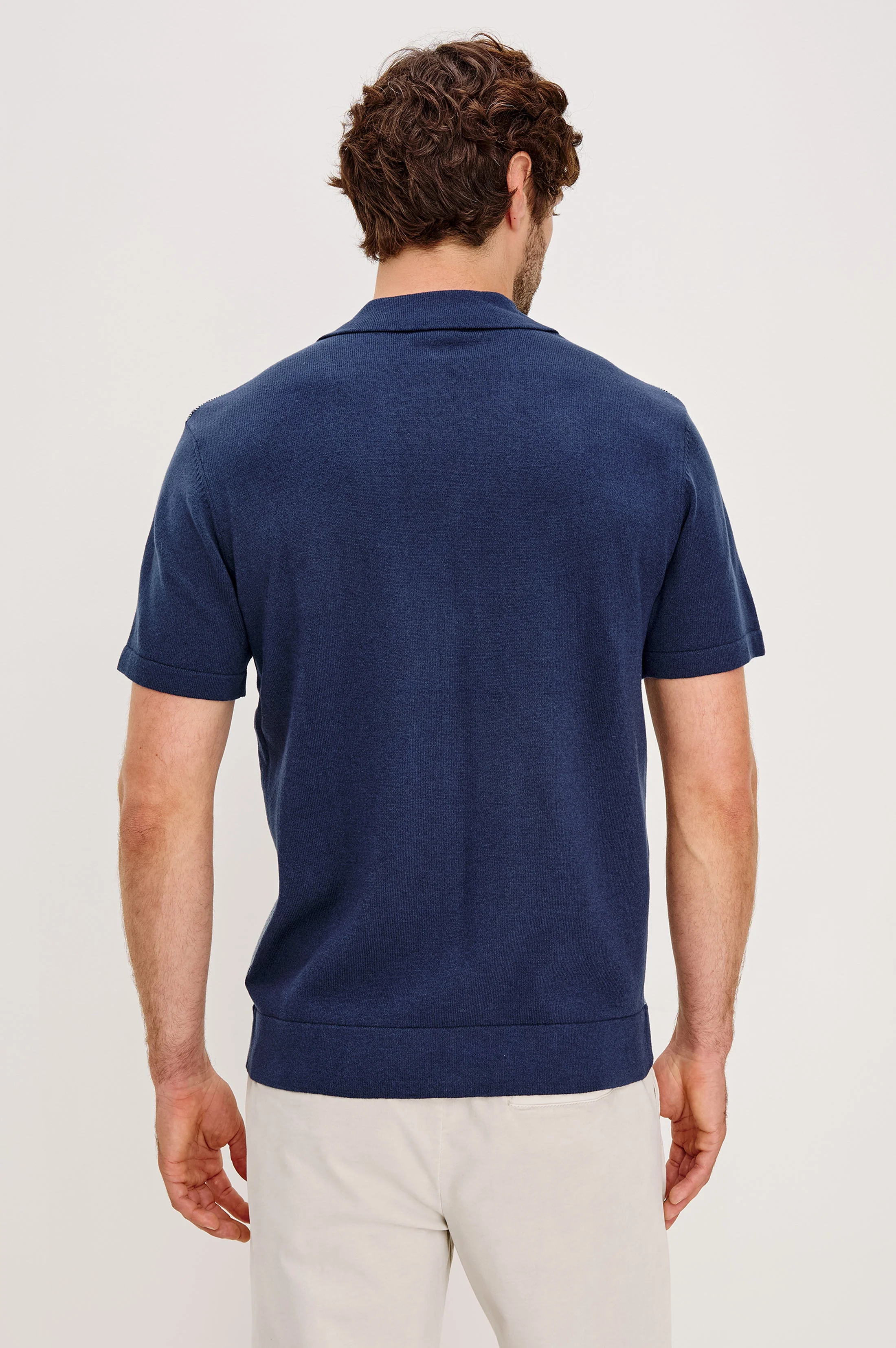 SILAS SHIRT - NAVY LAGOON STRIPE - Image 5