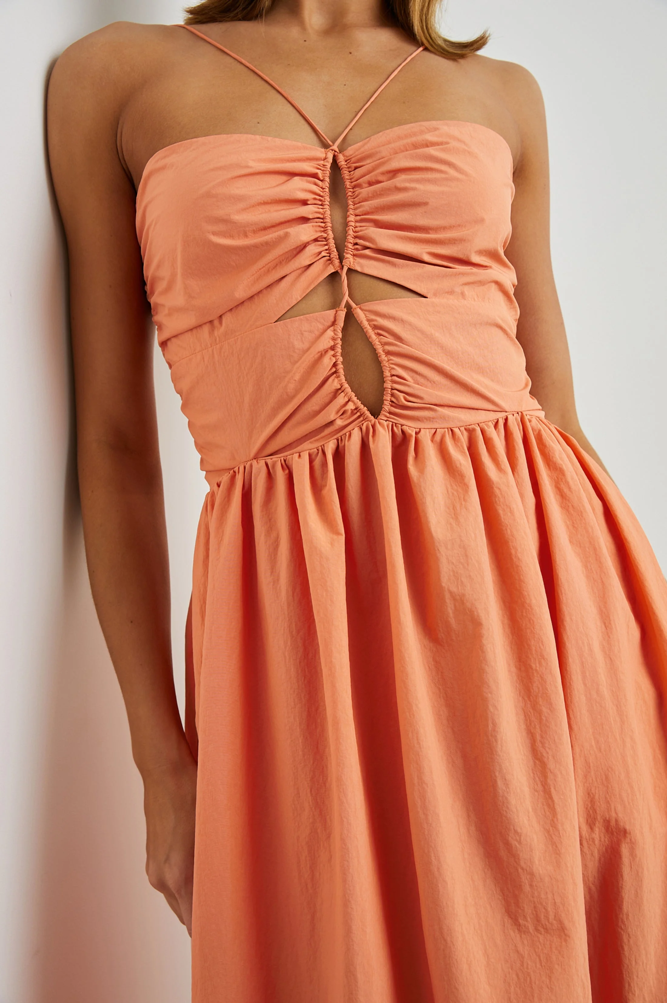 SILVIA DRESS - PAPAYA - Image 2