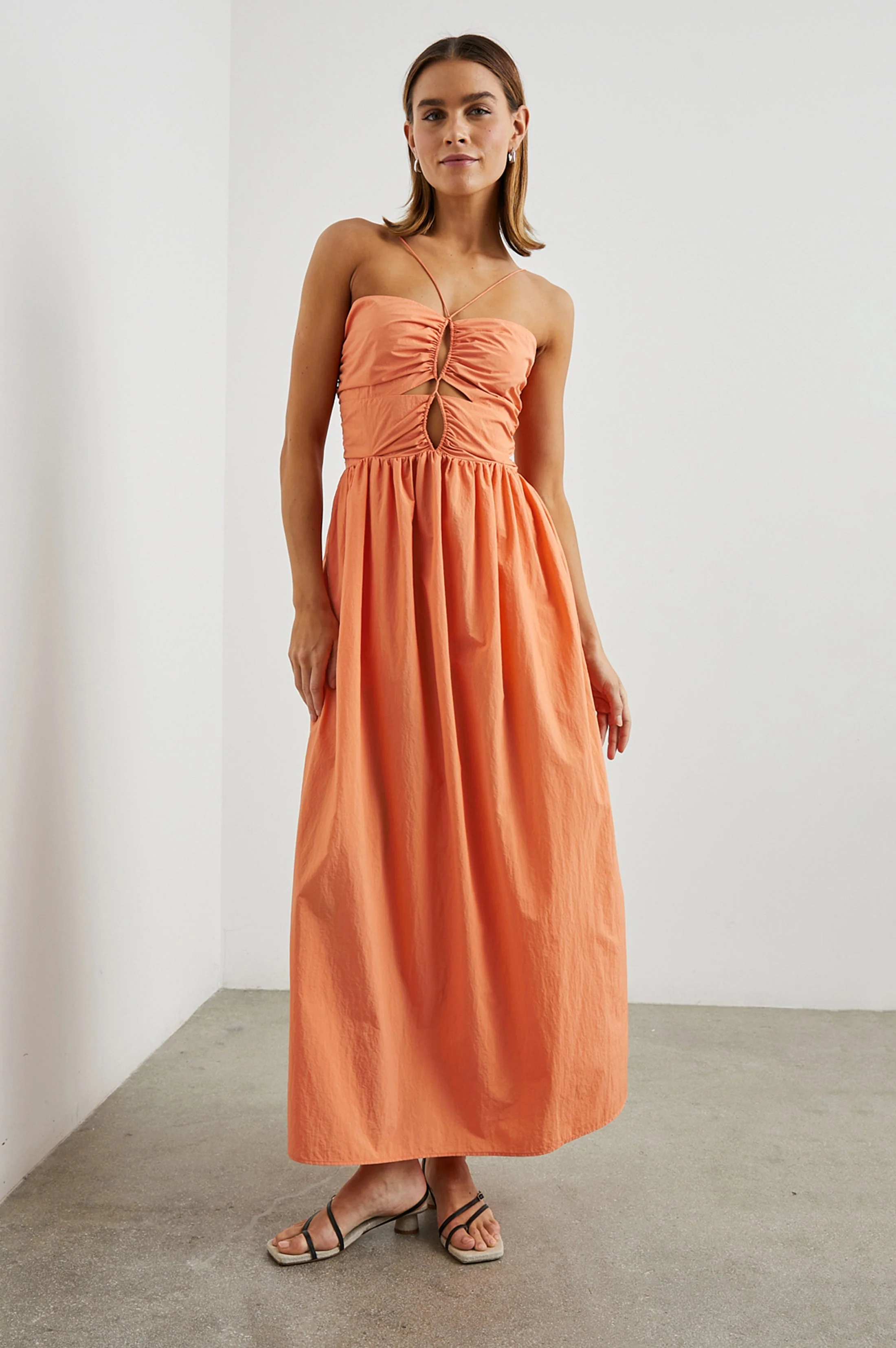 SILVIA DRESS - PAPAYA - Image 3
