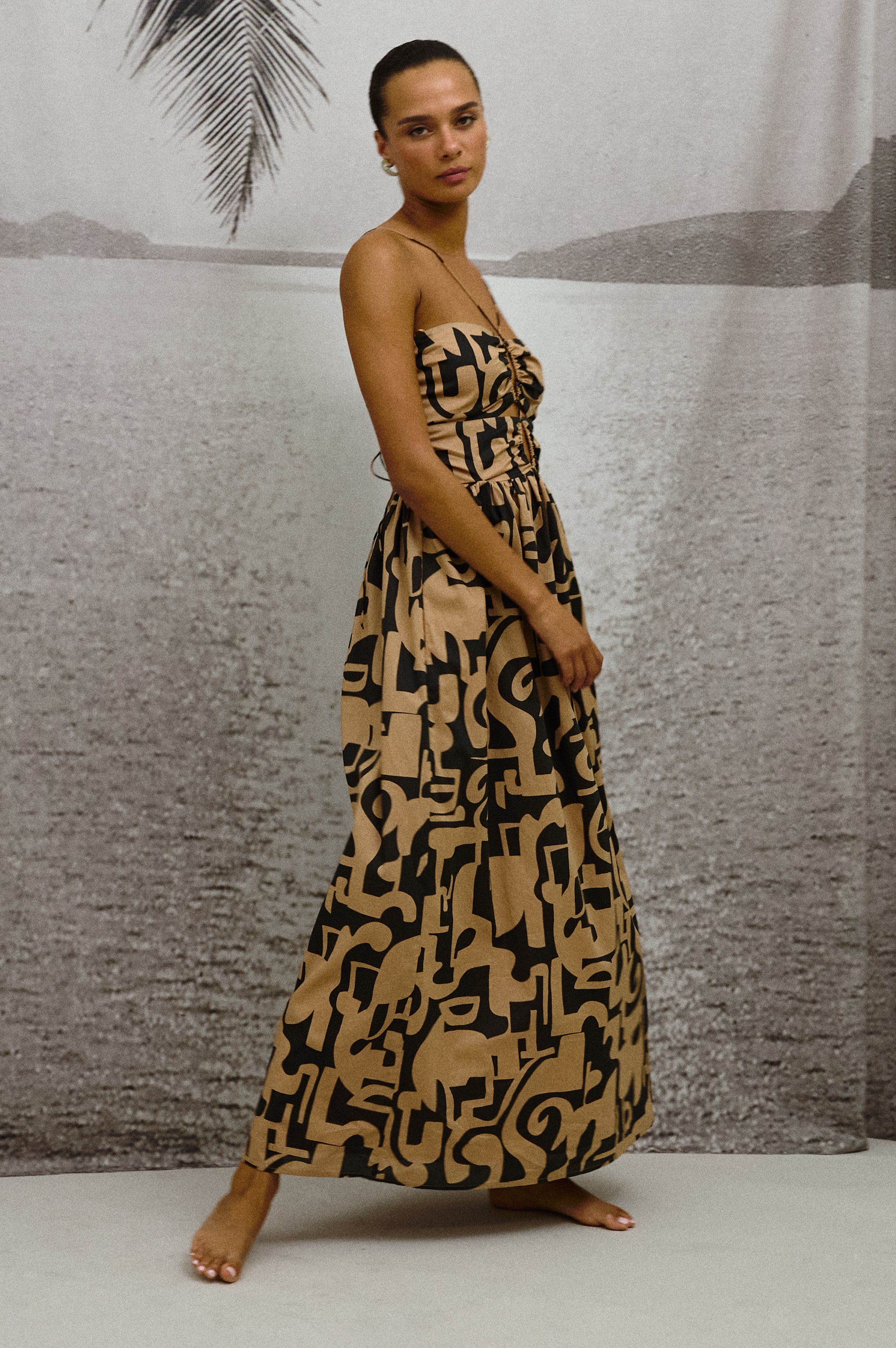 SILVIA DRESS - SANTORINI SAND