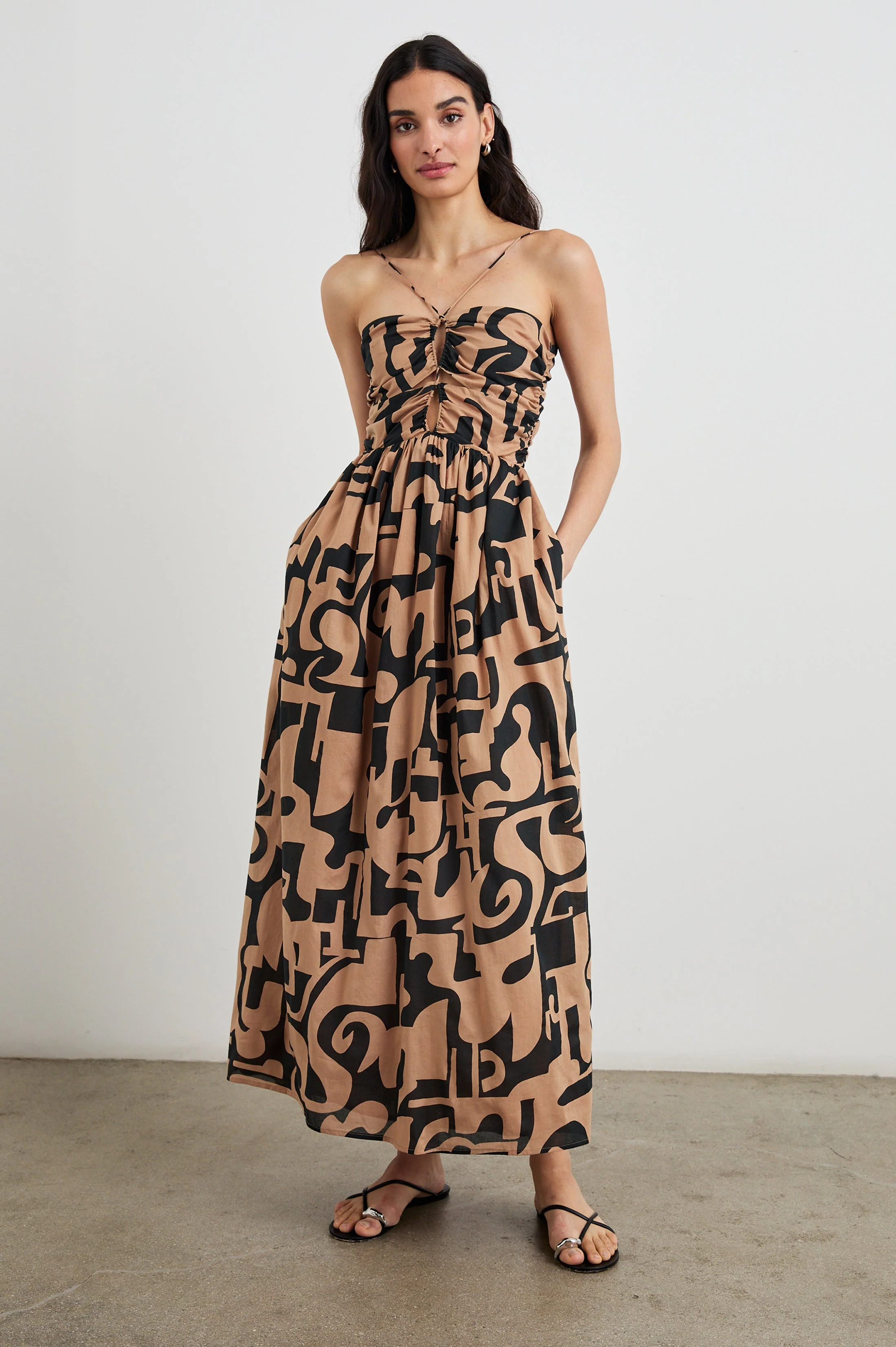 SILVIA DRESS - SANTORINI SAND - Image 3