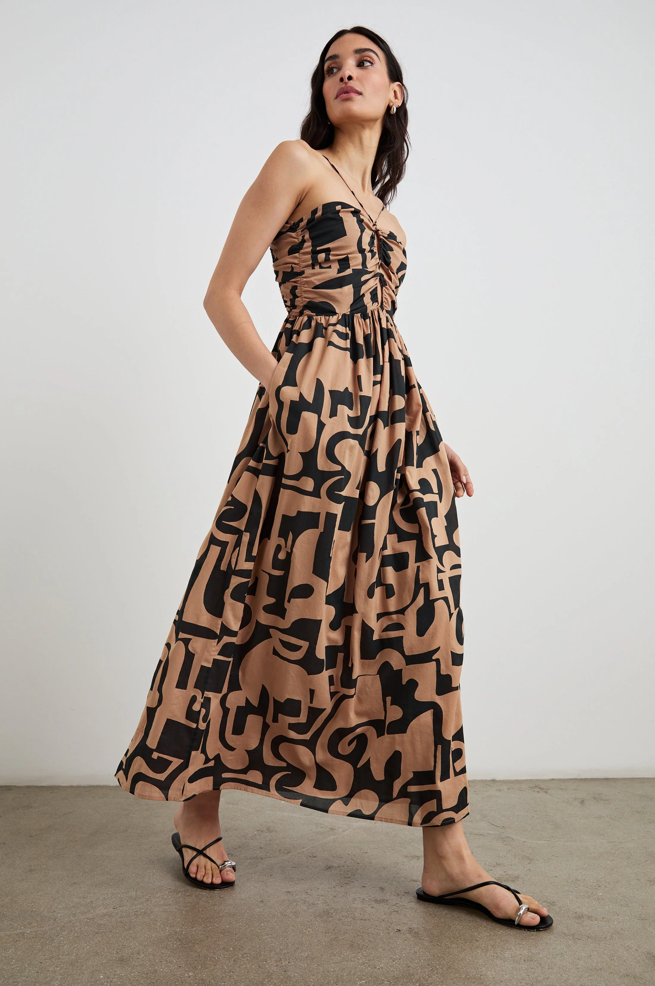 SILVIA DRESS - SANTORINI SAND - Image 4