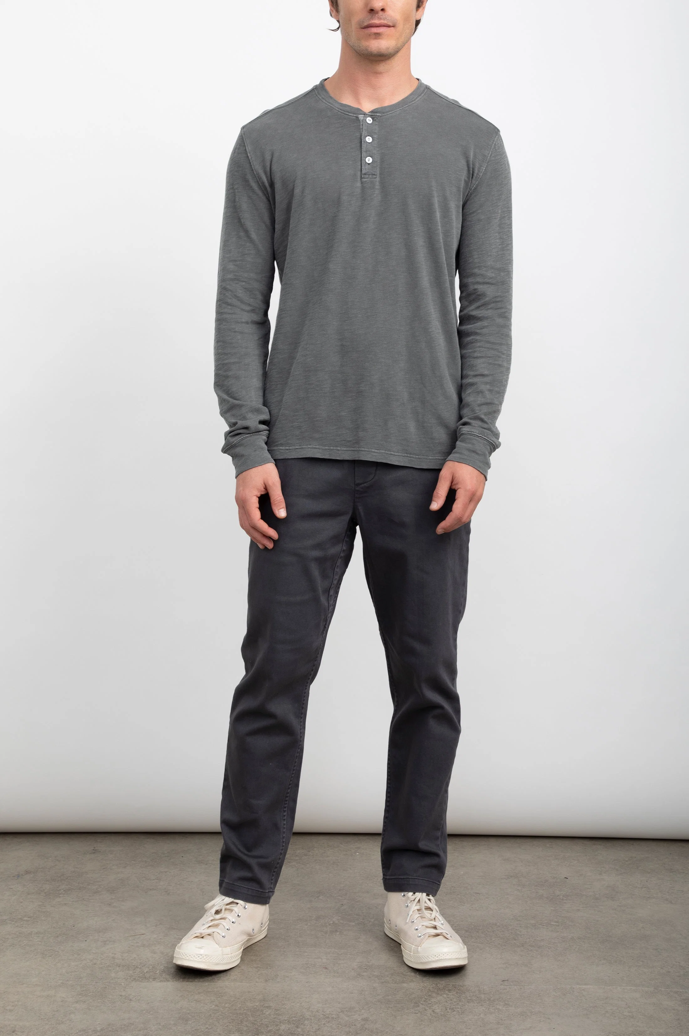 SKHI HENLEY - WASHED BLACK - Image 3