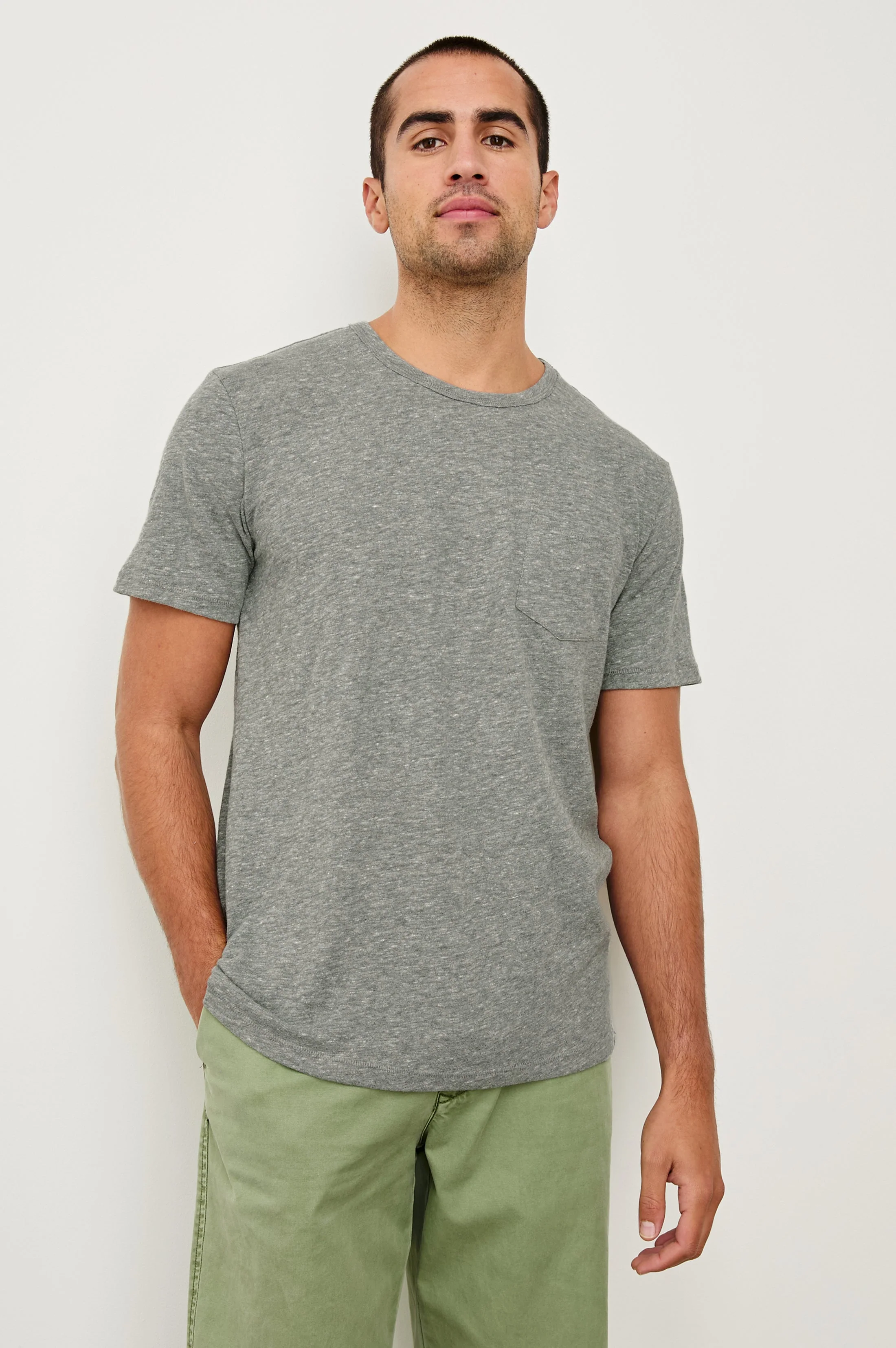 SKIPPER T-SHIRT - HEATHER GREY - Image 6