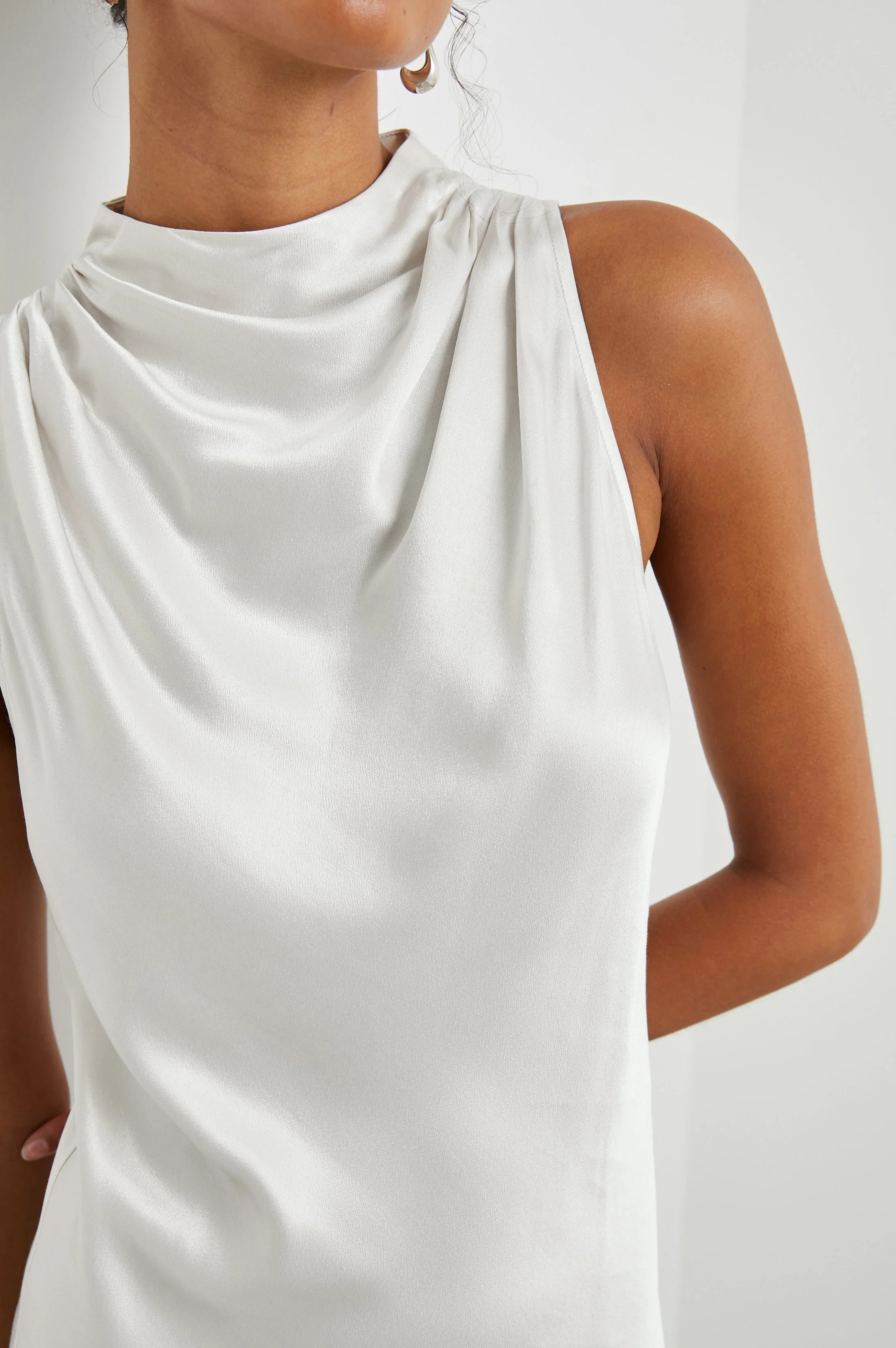 SOLANA DRESS - IVORY - Image 2