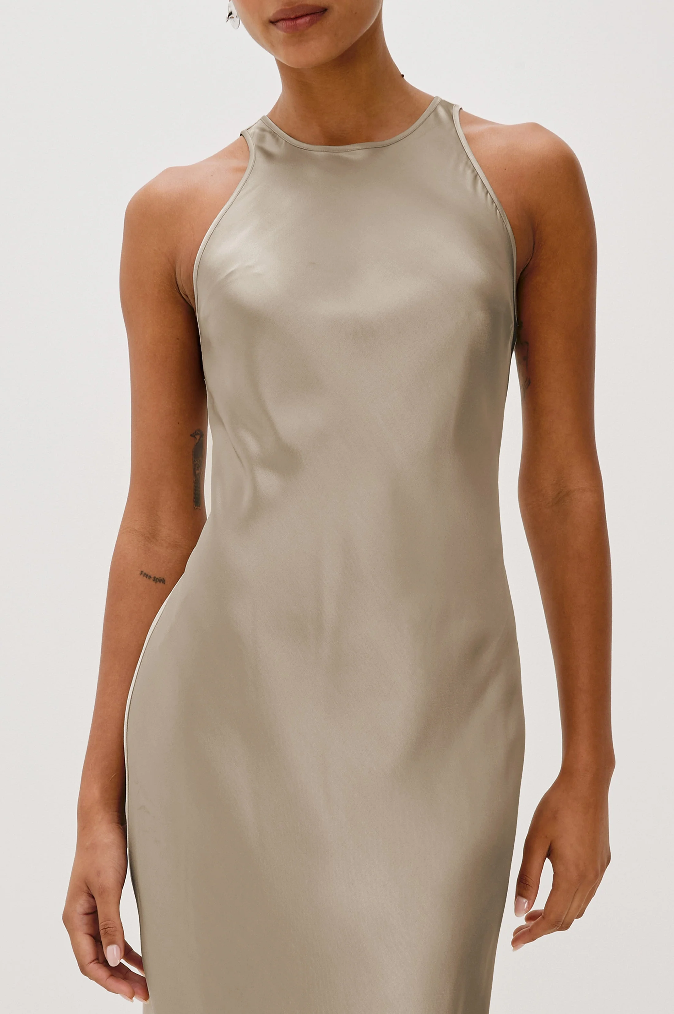 SOLENE DRESS - MINK - Image 2