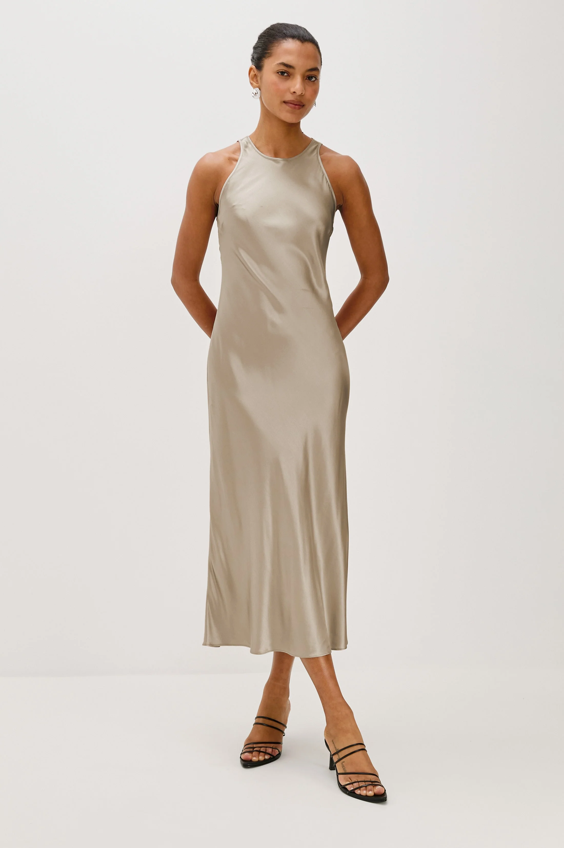 SOLENE DRESS - MINK - Image 3