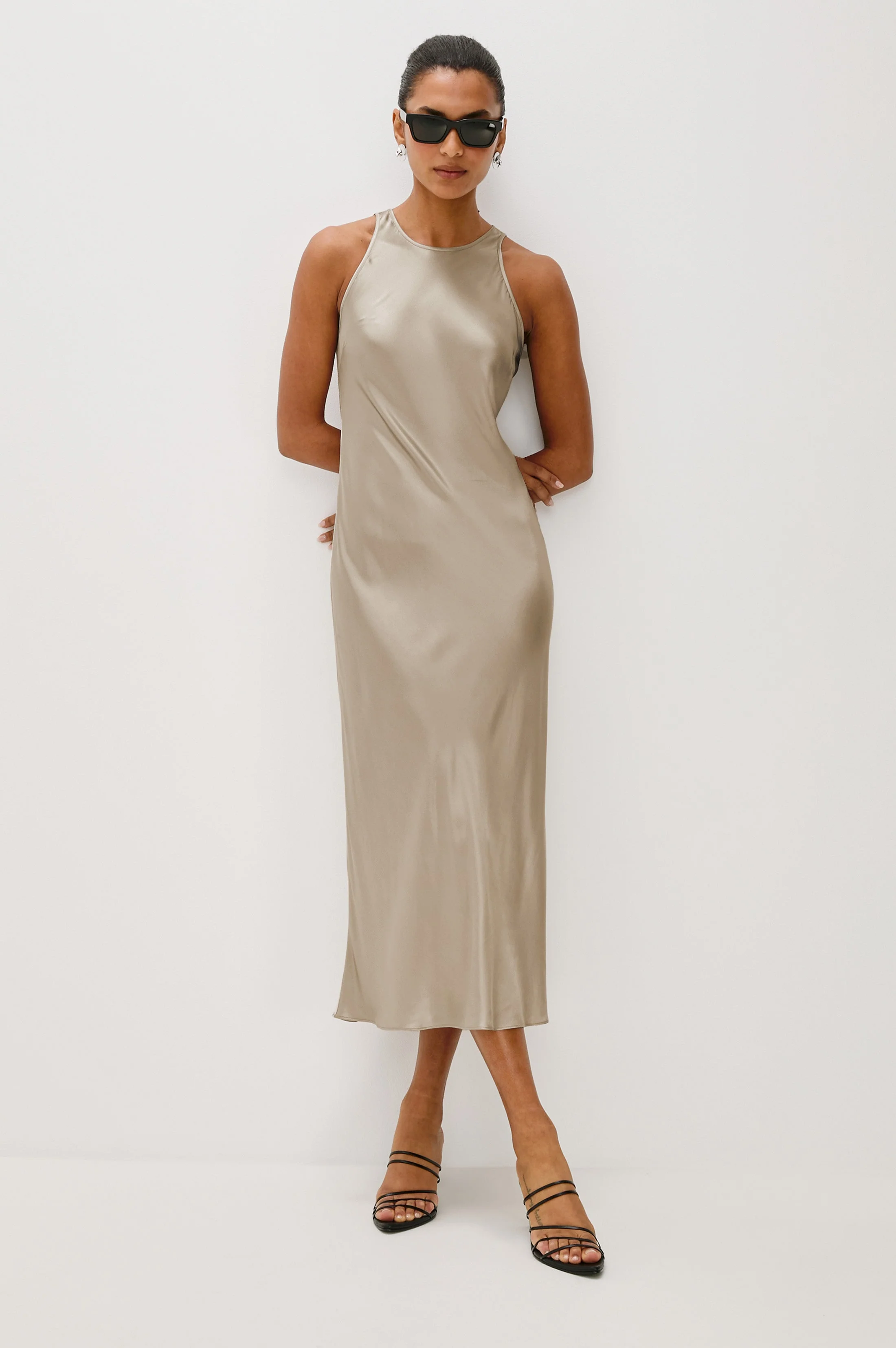 SOLENE DRESS - MINK - Image 4