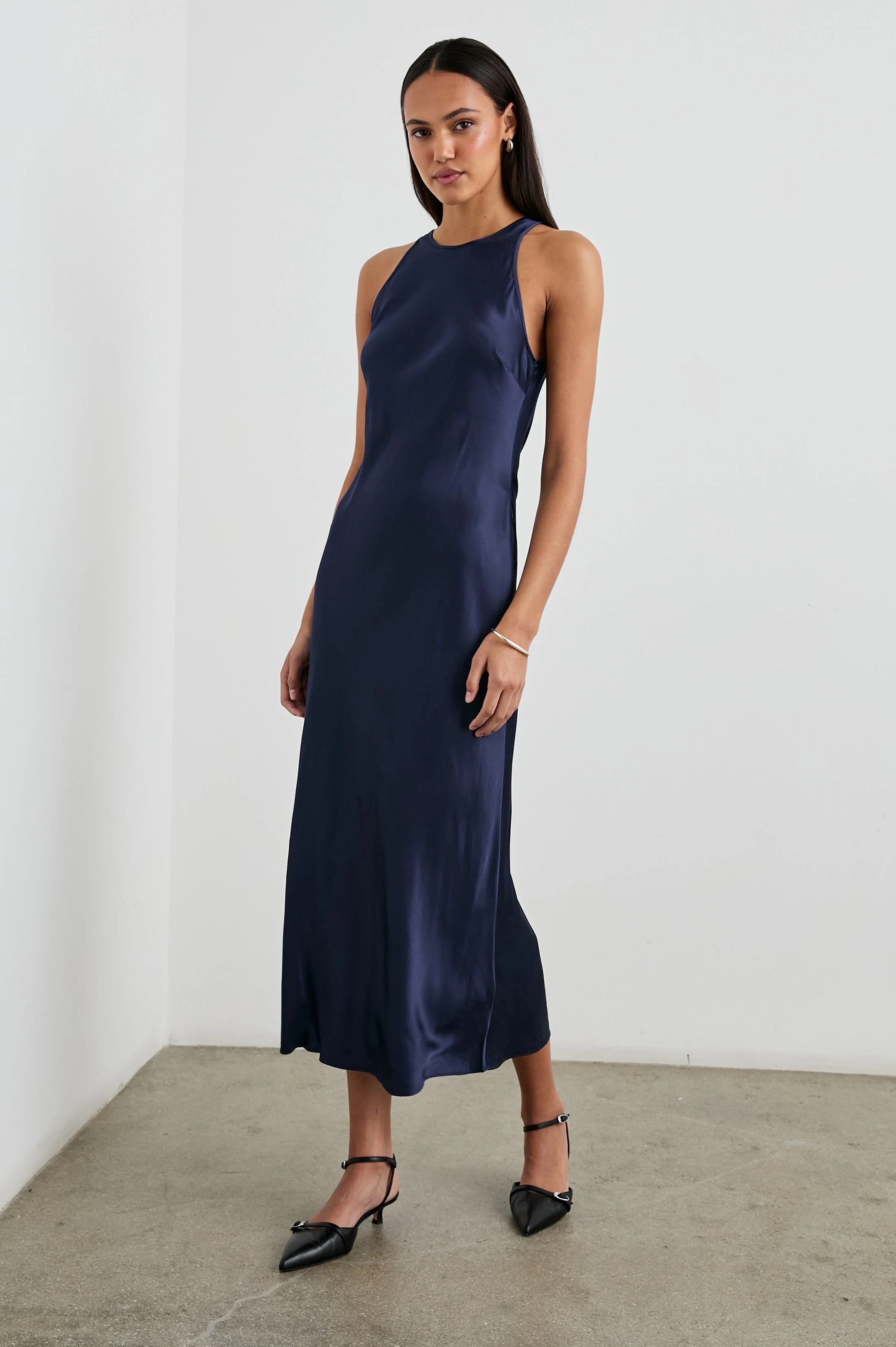 SOLENE DRESS - NAVY
