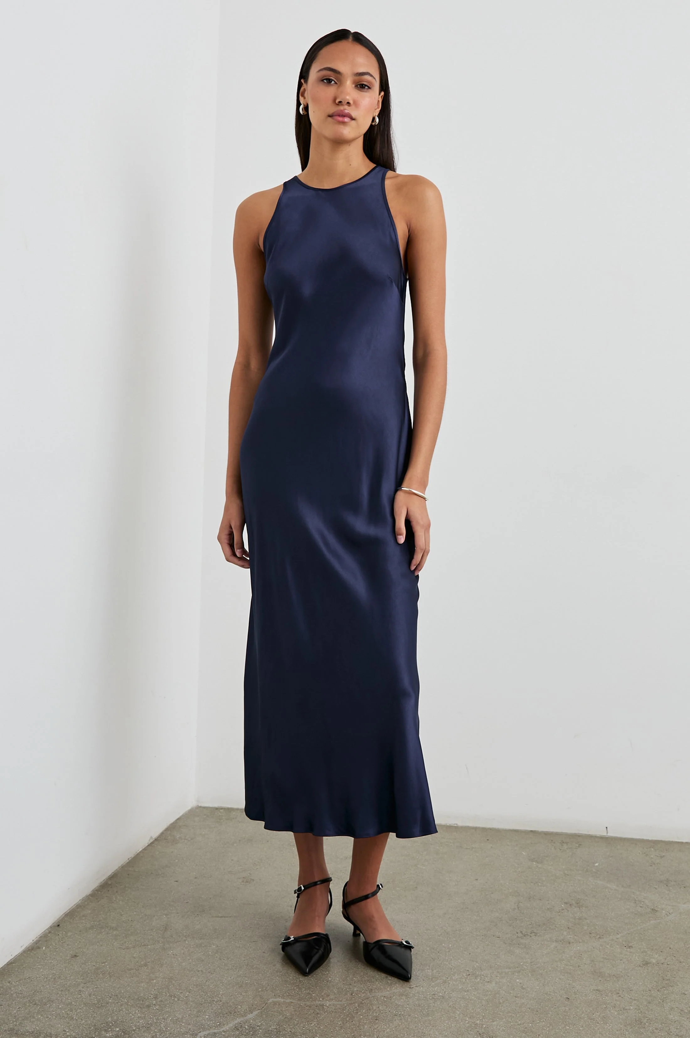 SOLENE DRESS - NAVY - Image 3