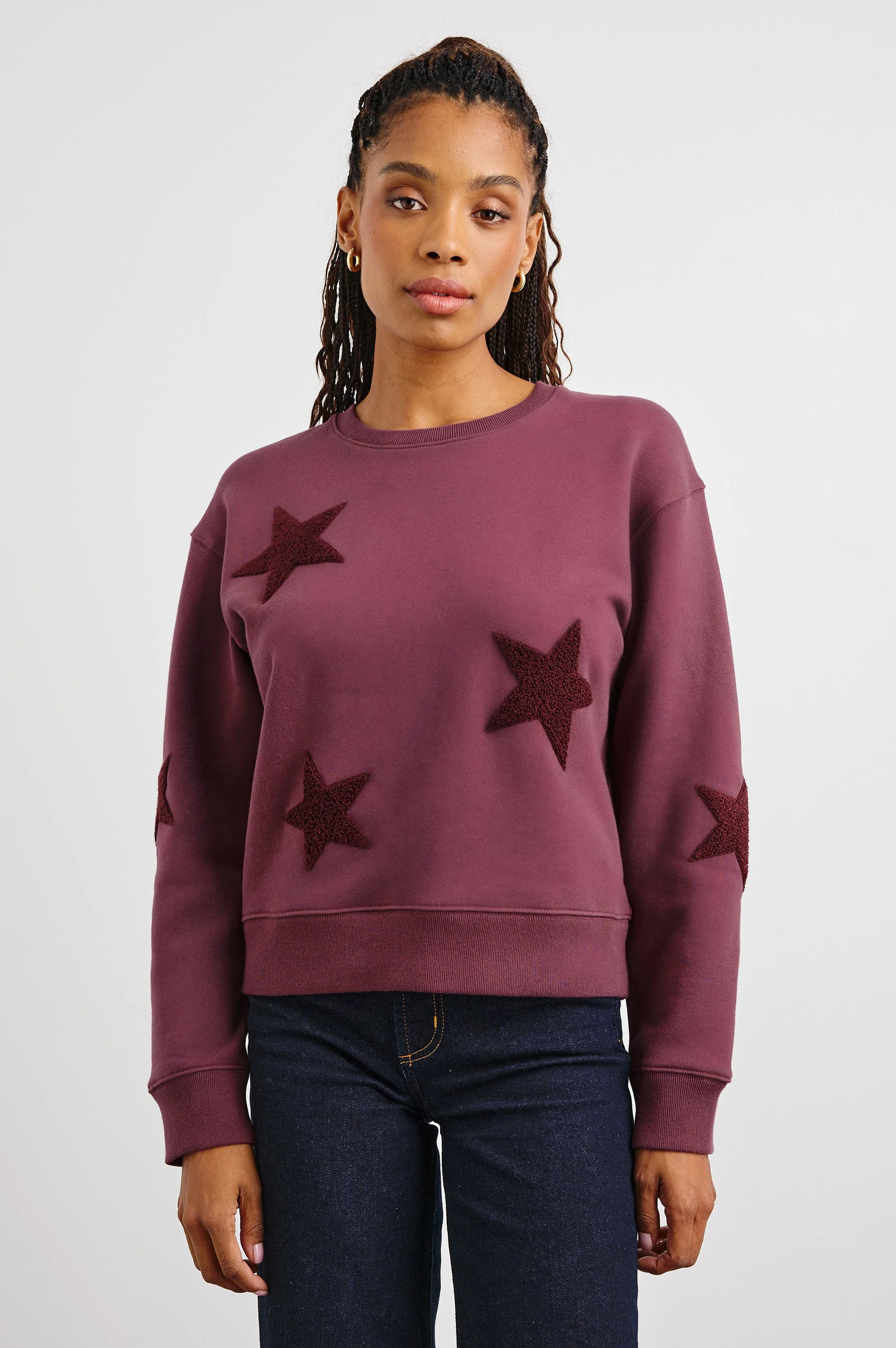 SONIA SWEATSHIRT - BURGUNDY
