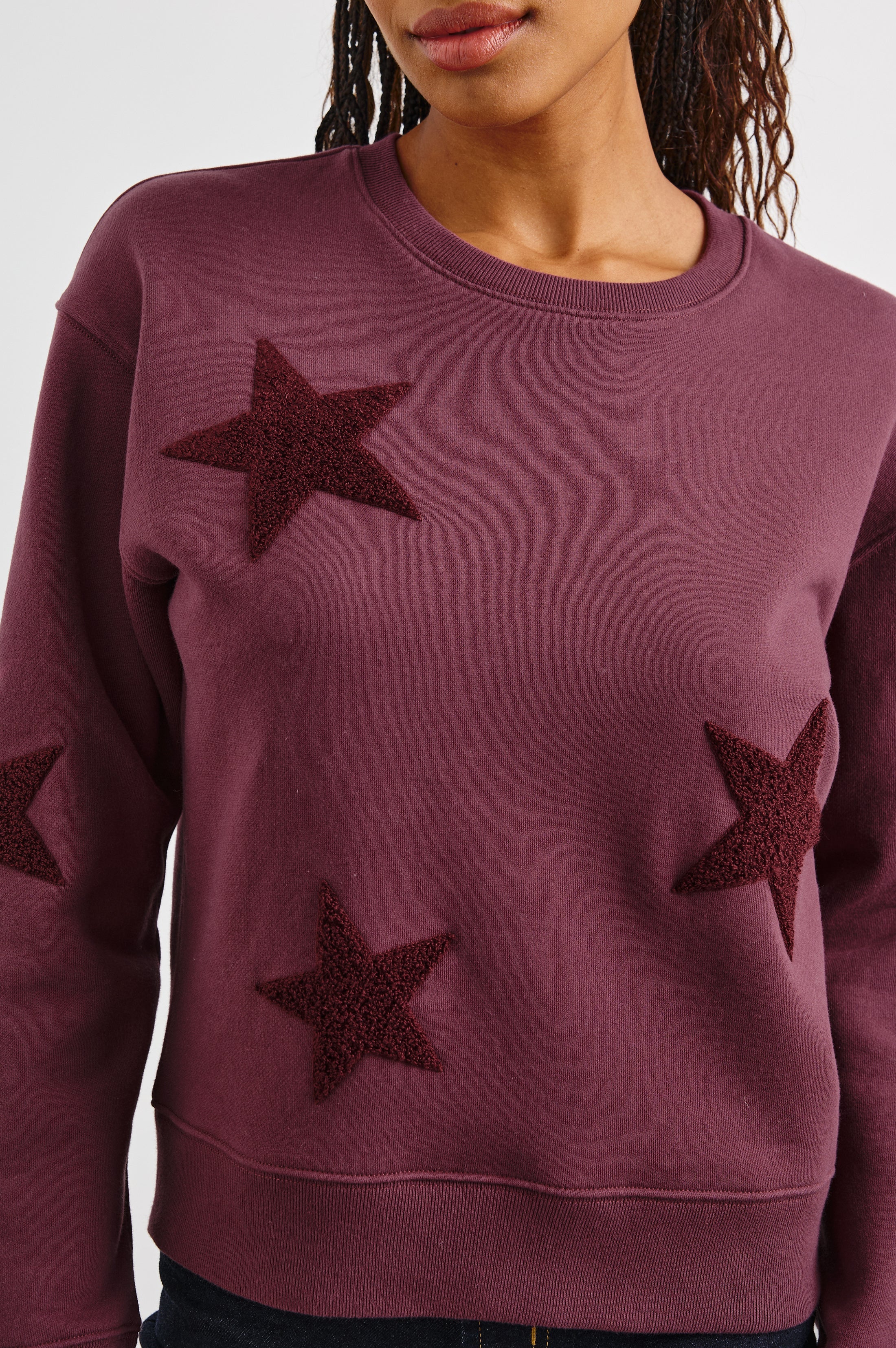 SONIA SWEATSHIRT - BURGUNDY - Image 2