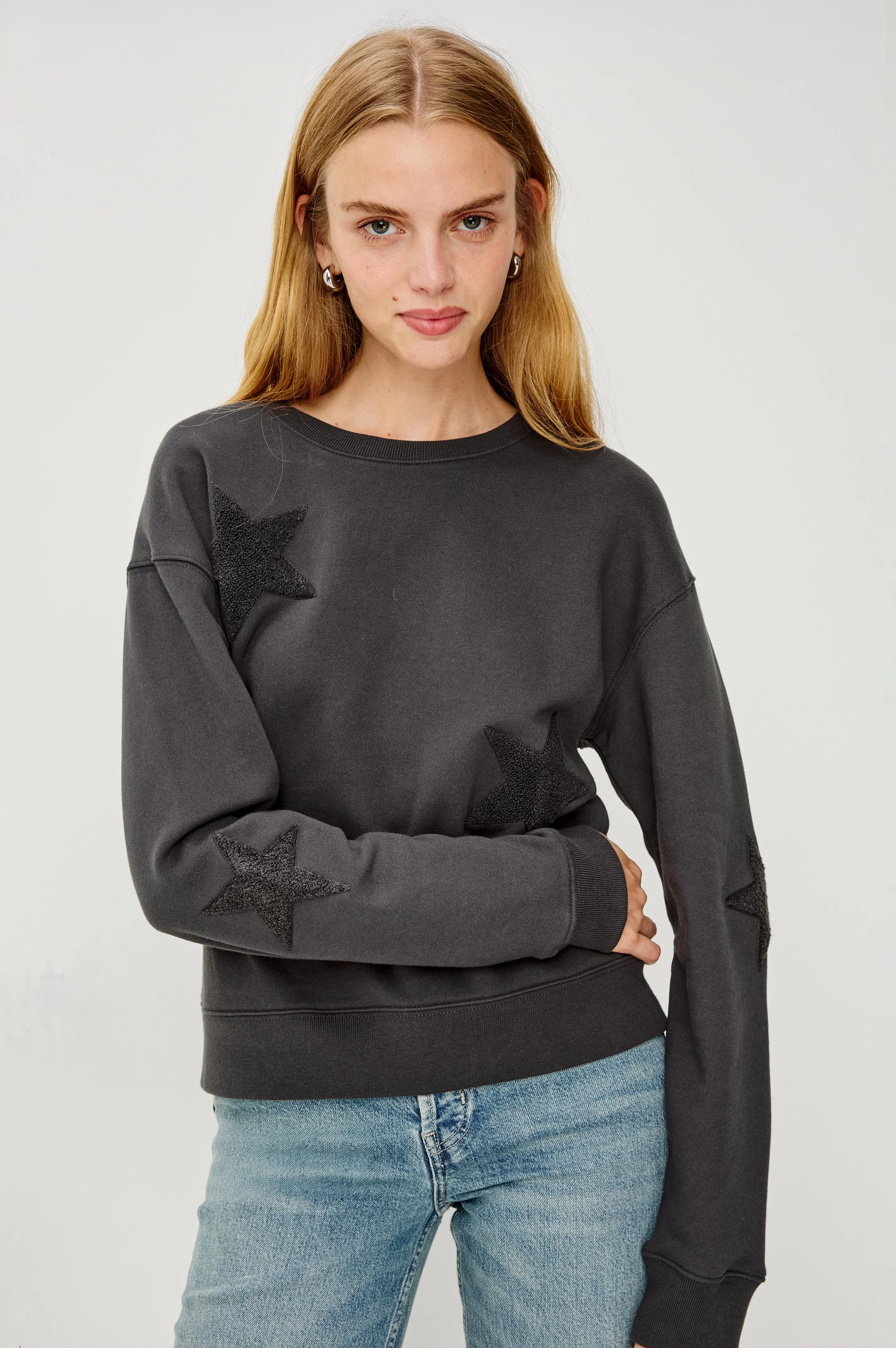SONIA SWEATSHIRT - WASHED BLACK - Image 4