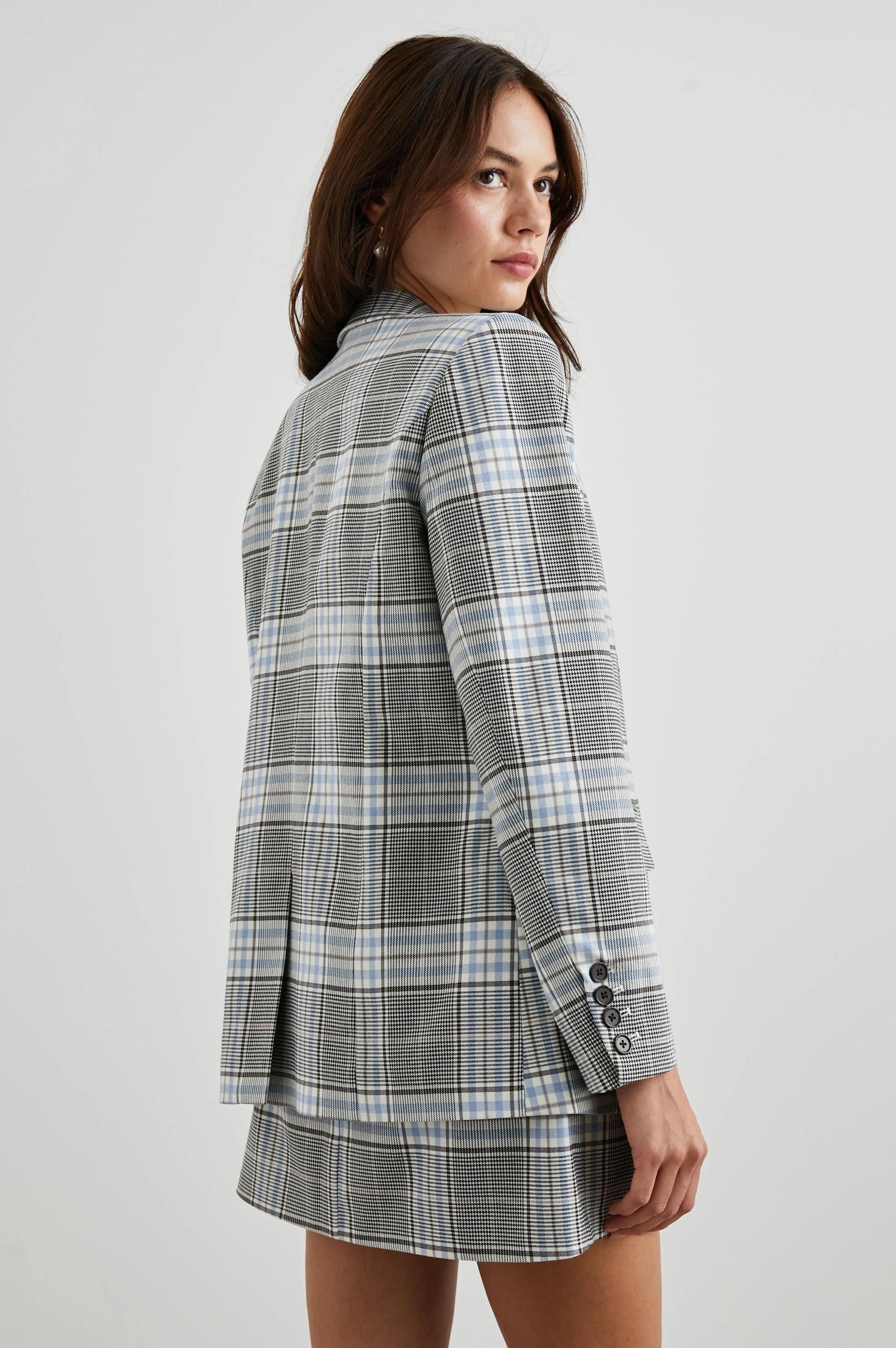 STANTON BLAZER - COCOA SKY CHECK - Image 4