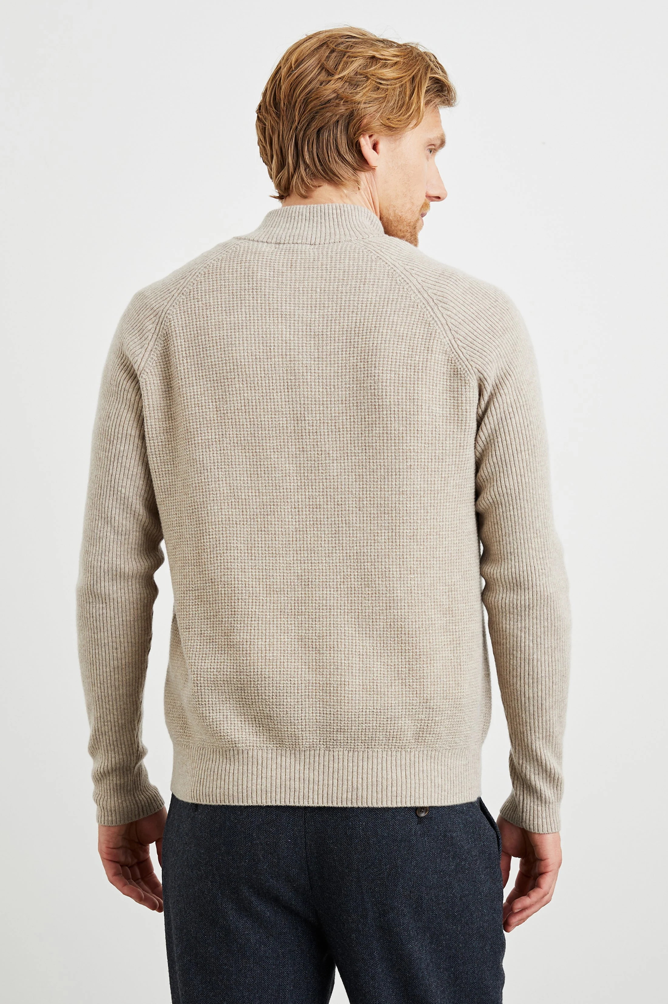 STARK QUARTER ZIP - OAT MELANGE - Image 4