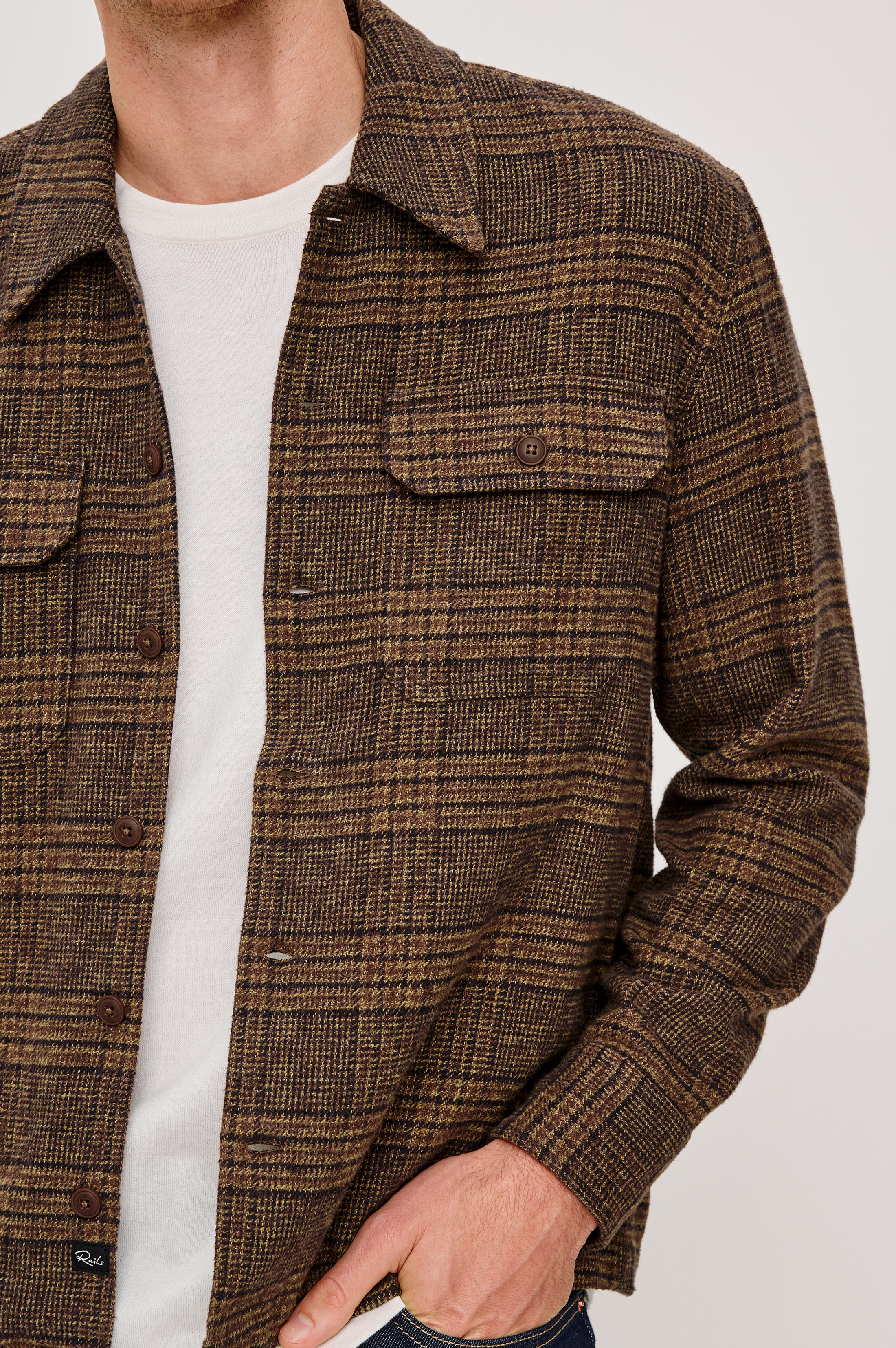 STELLAN SHIRT JACKET - DARKWOOD - Image 2