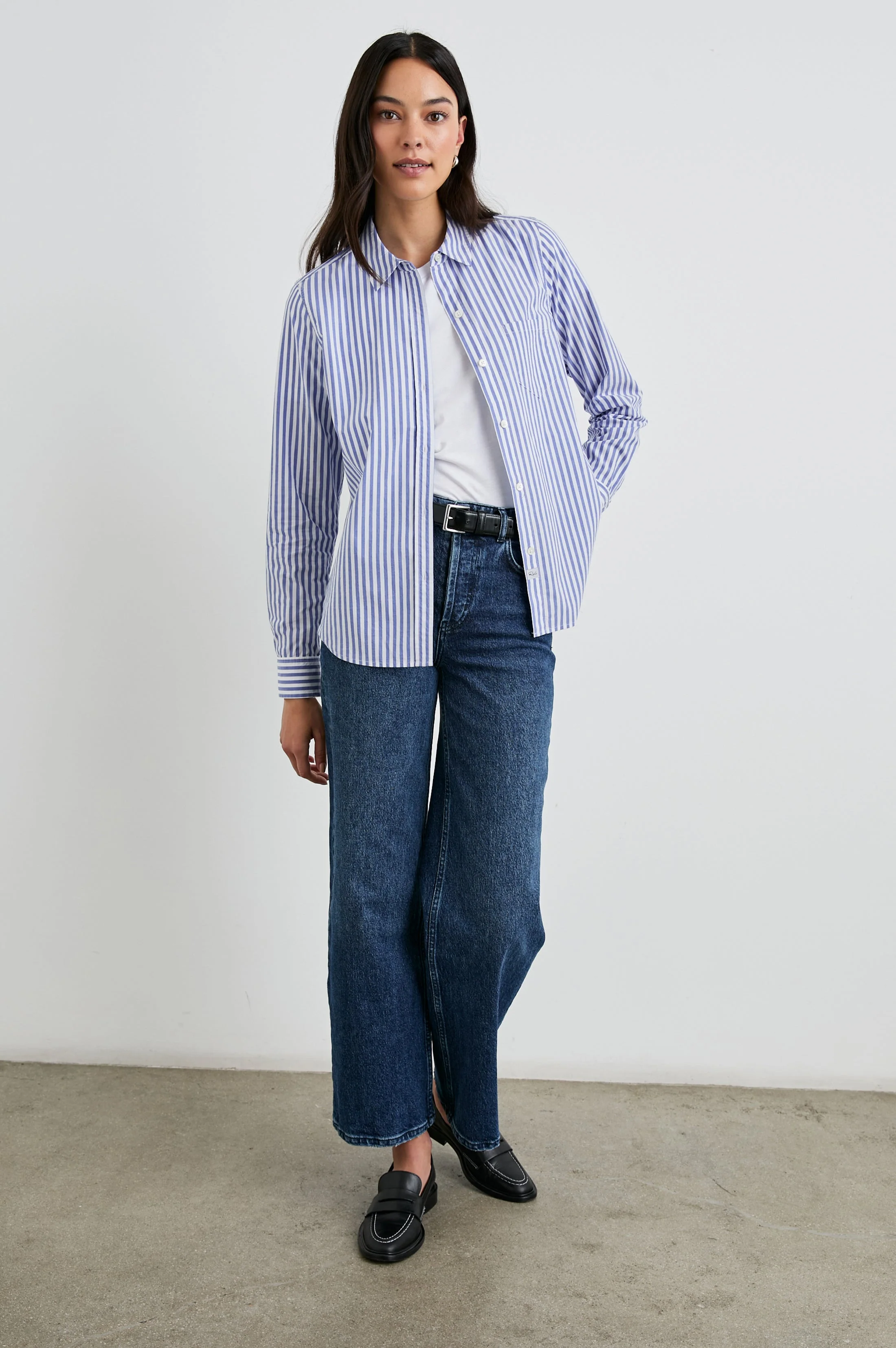 STINA SHIRT - MARINER WHITE STRIPE - Image 4