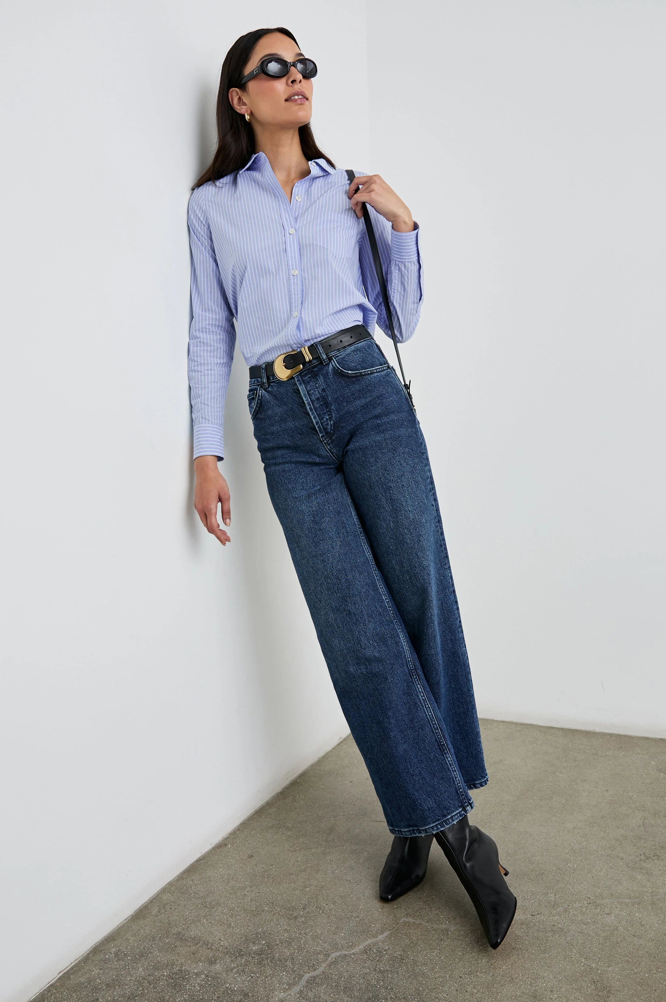 STINA SHIRT - OXFORD WHITE STRIPE - Image 3