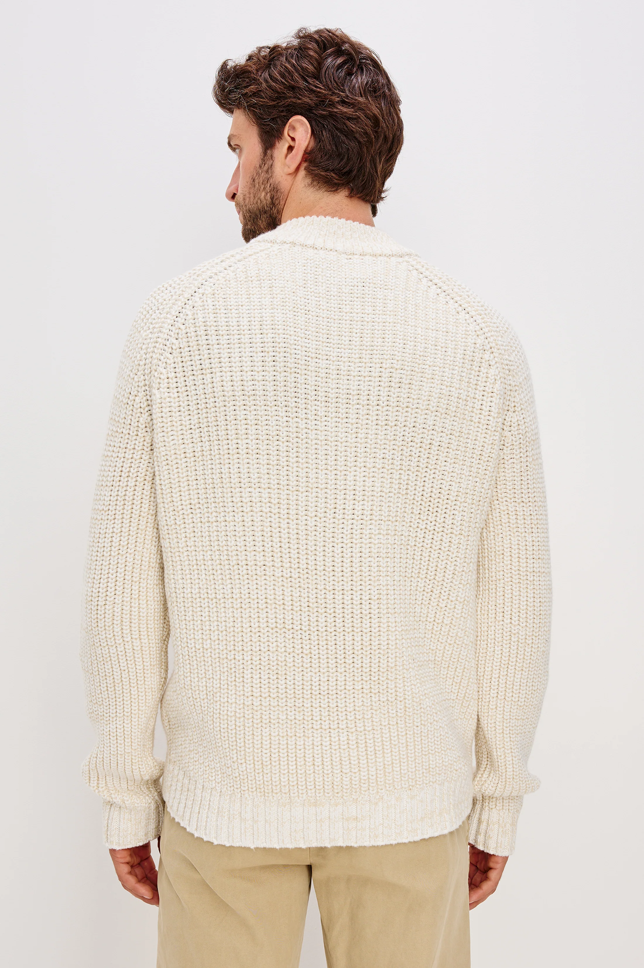 STRATTON QUARTER ZIP - SNOWDRIFT MARL - Image 5