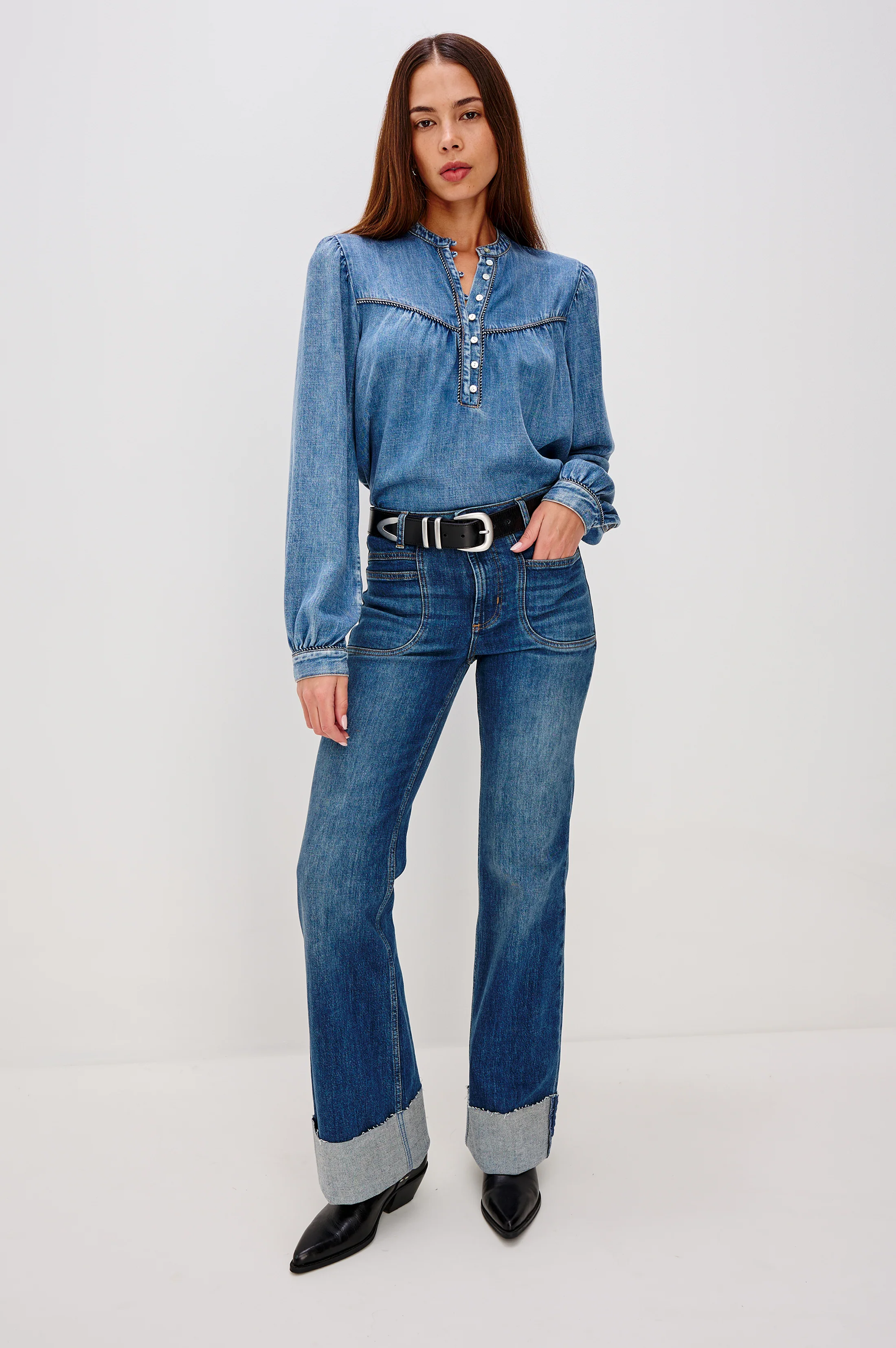 SUNNA TOP - BLUE STONE - Image 4