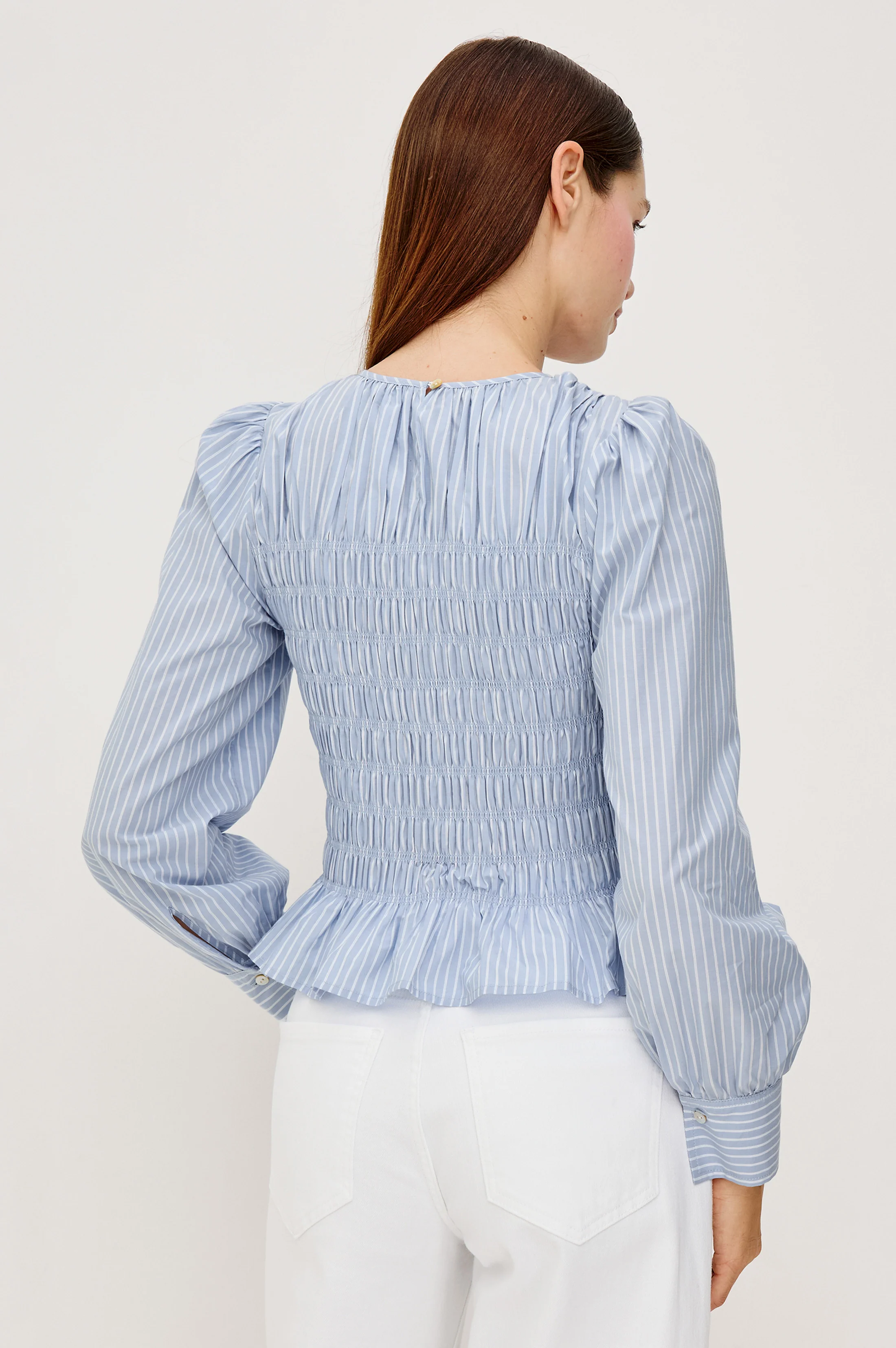 TABI TOP - OXFORD WHITE STRIPE - Image 5