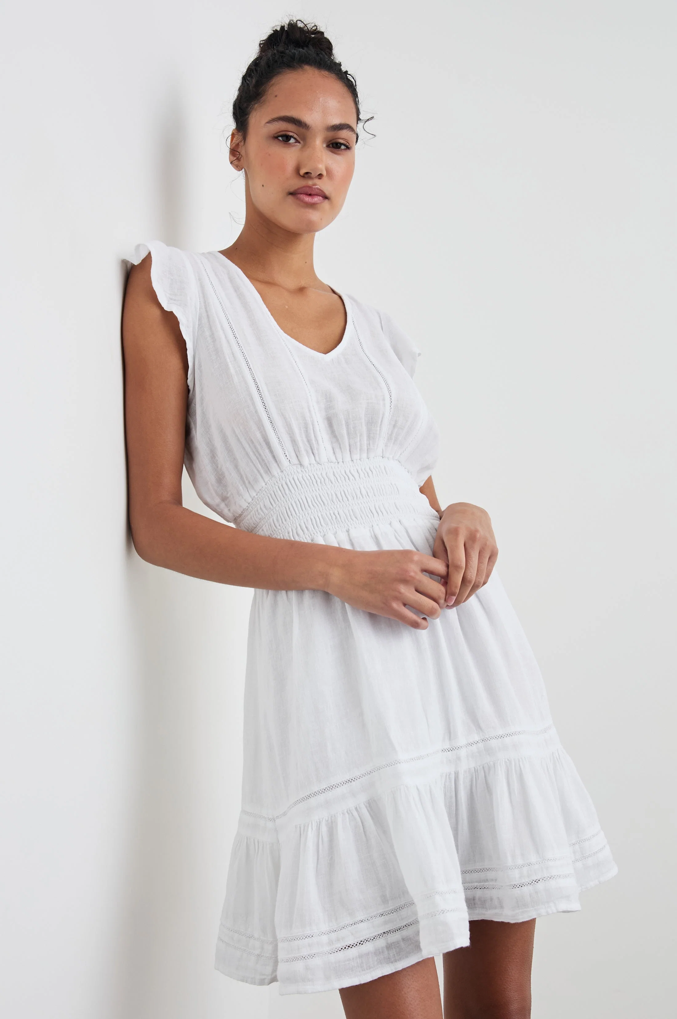 TARA DRESS - WHITE LACE DETAIL - Image 3