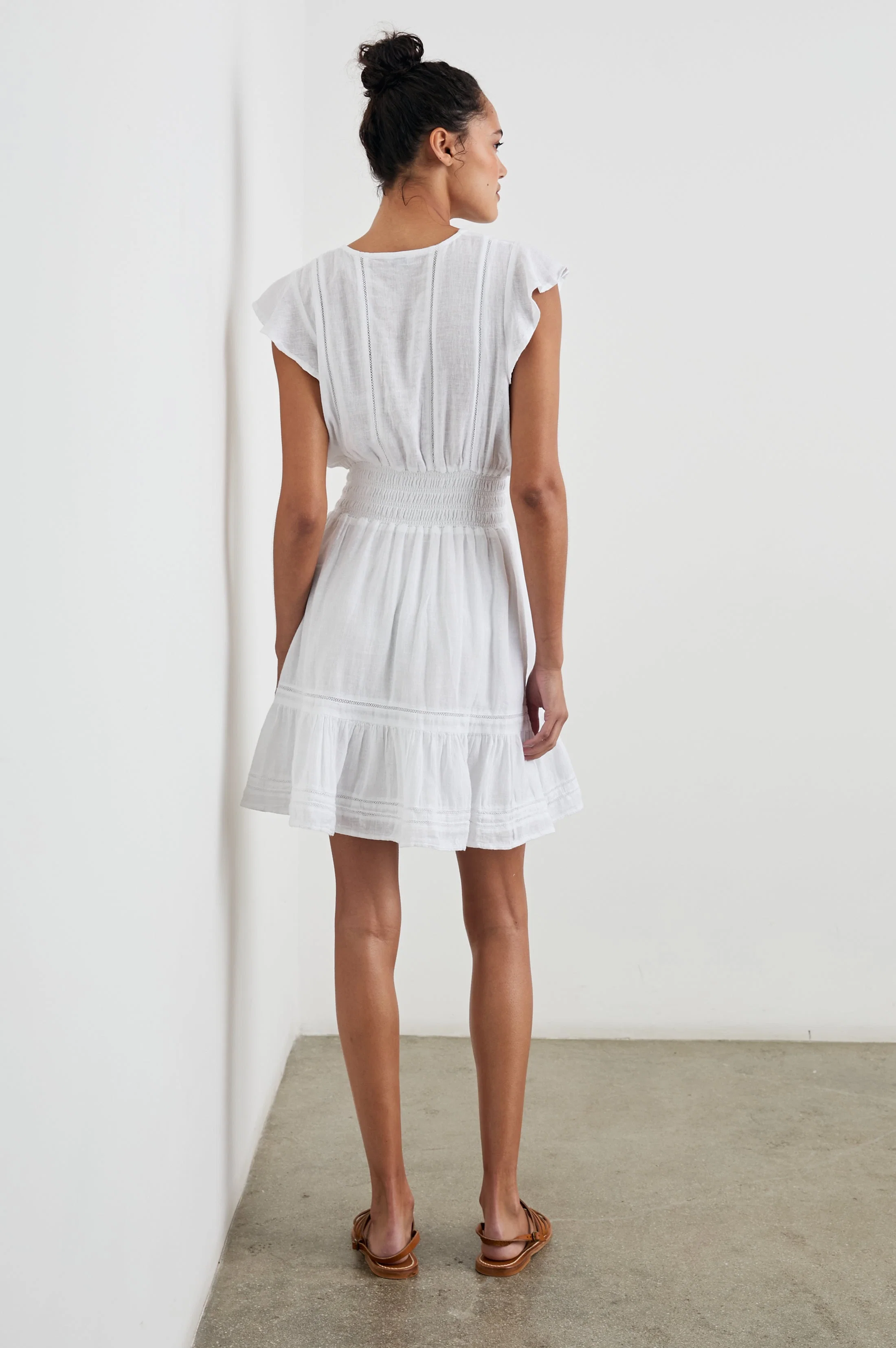 TARA DRESS - WHITE LACE DETAIL - Image 5