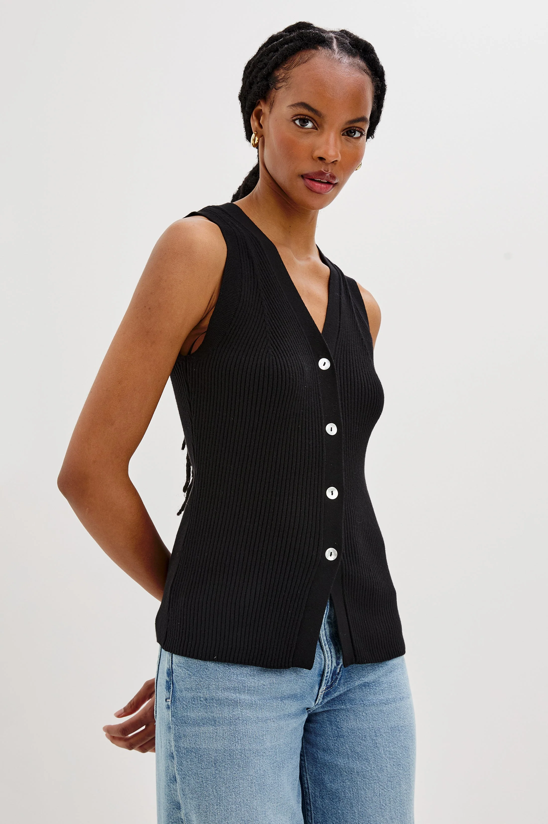 TATIA TOP - BLACK