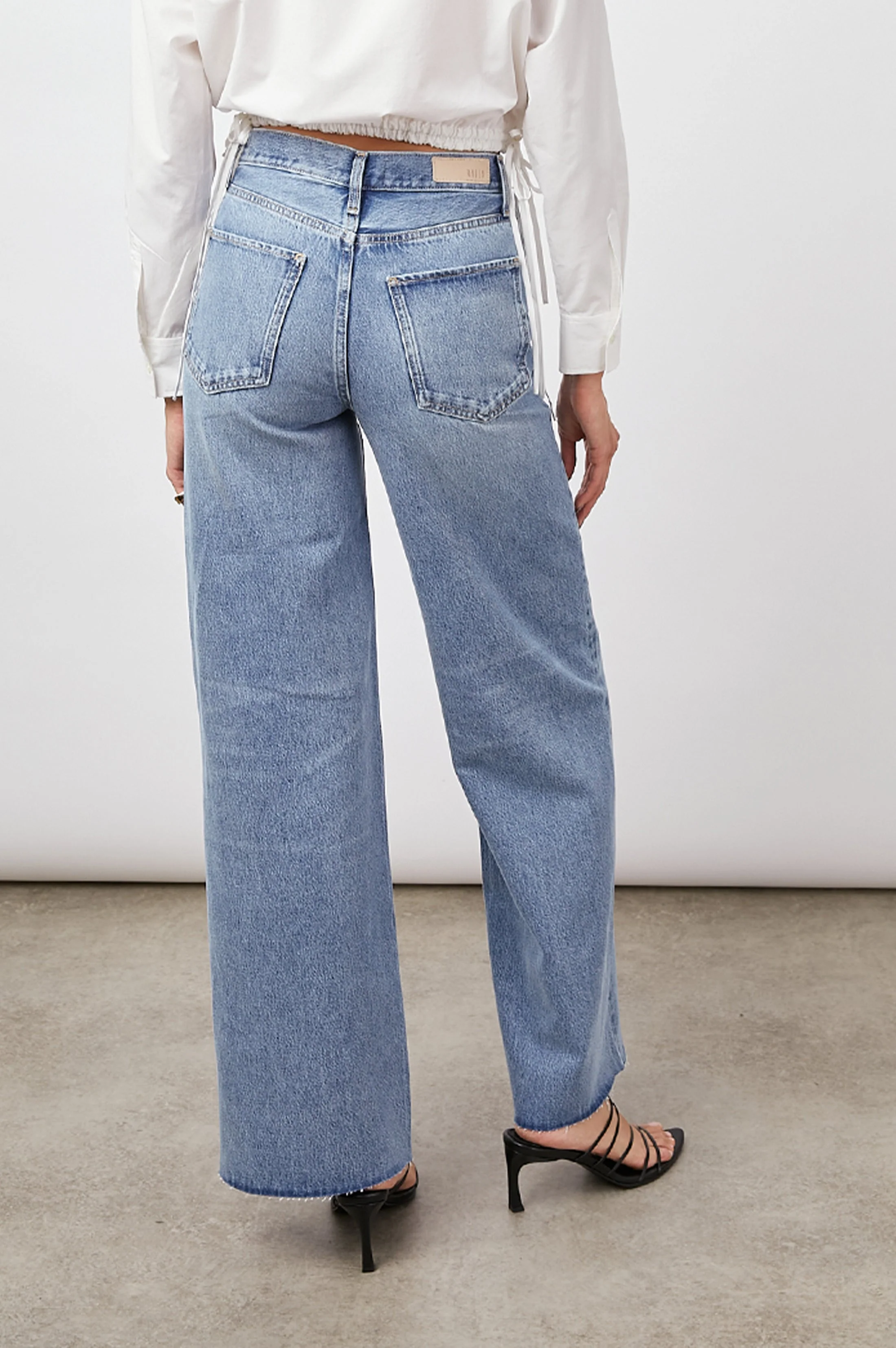 GETTY WIDE LEG - BREEZY BLUE DISTRESS - Image 5