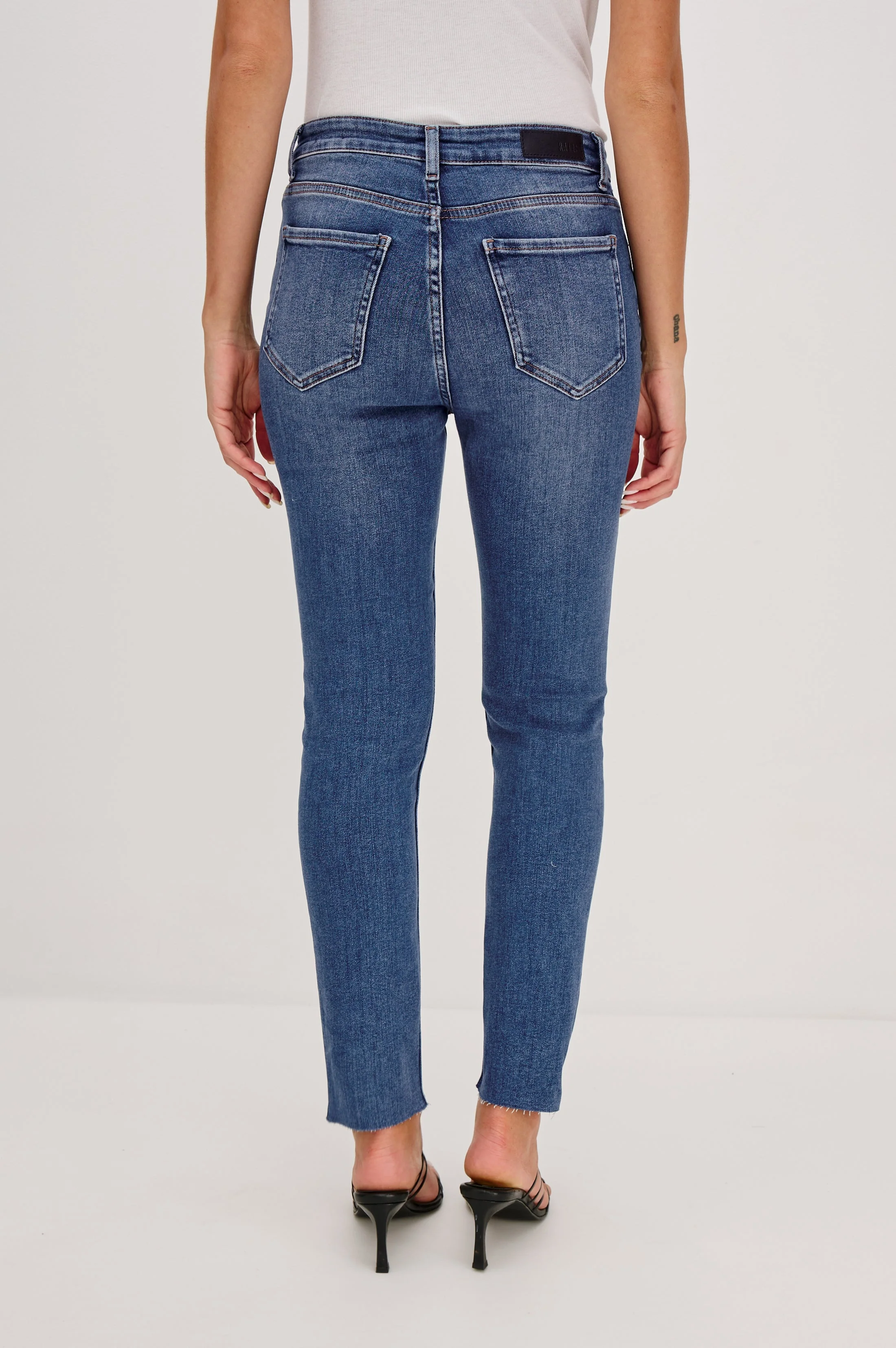 LARCHMONT SKINNY - HIGH RISE SKINNY - BALTIC BLUE - Image 4