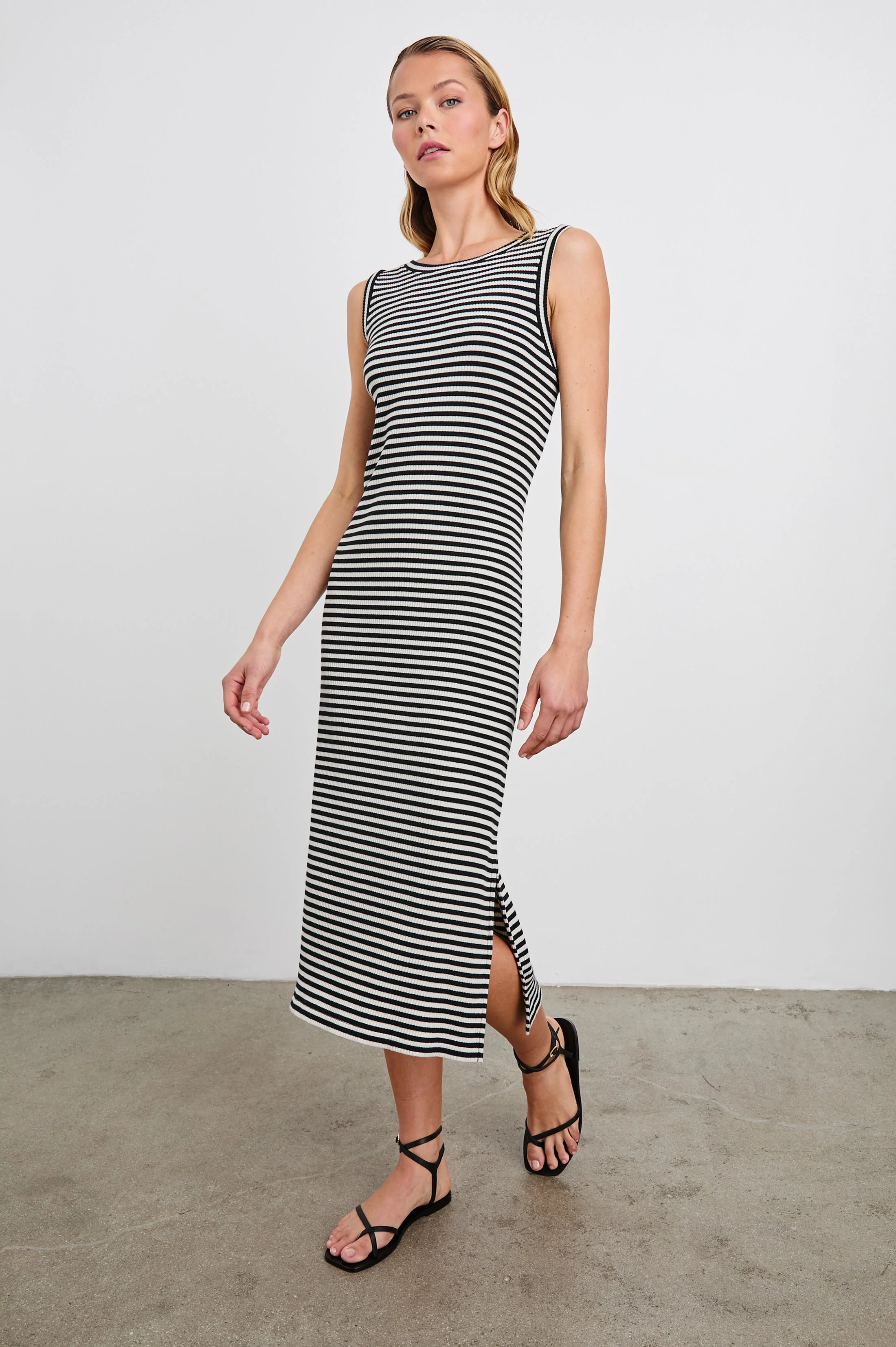 THE TANK DRESS - BLACK BIRCH STRIPE - Image 3