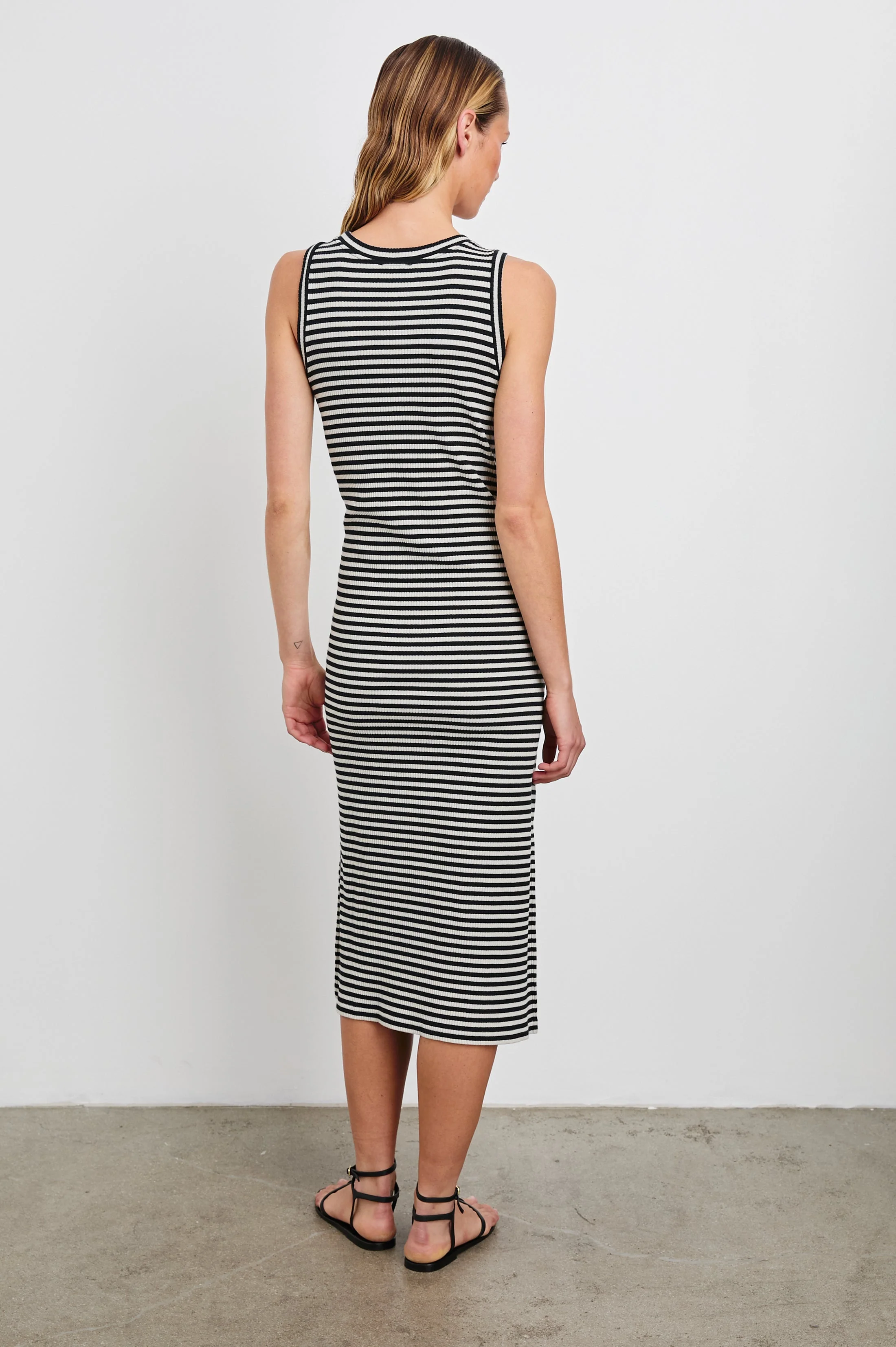 THE TANK DRESS - BLACK BIRCH STRIPE - Image 5