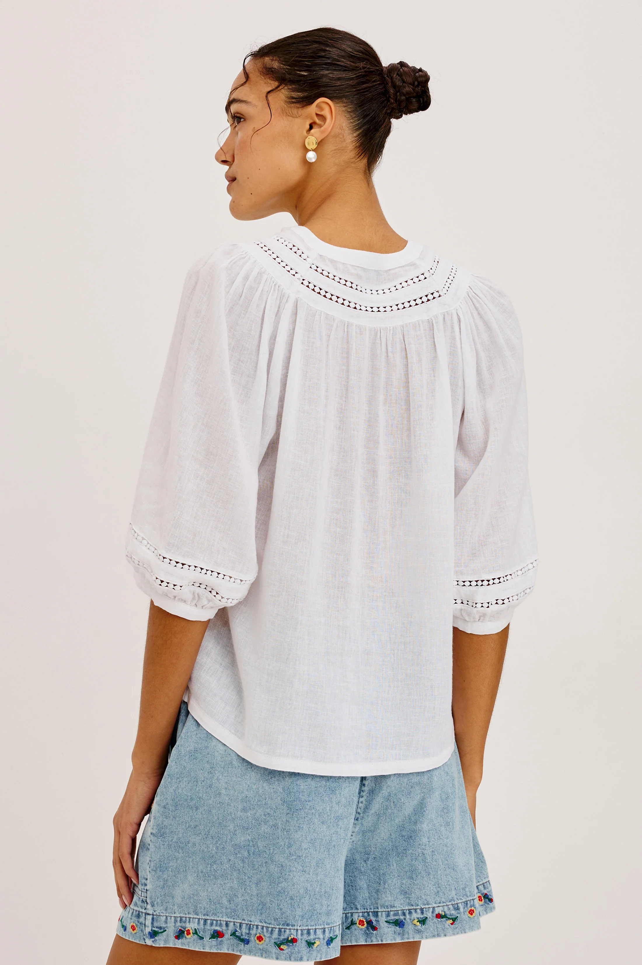 THEIA SHIRT - WHITE - Image 5