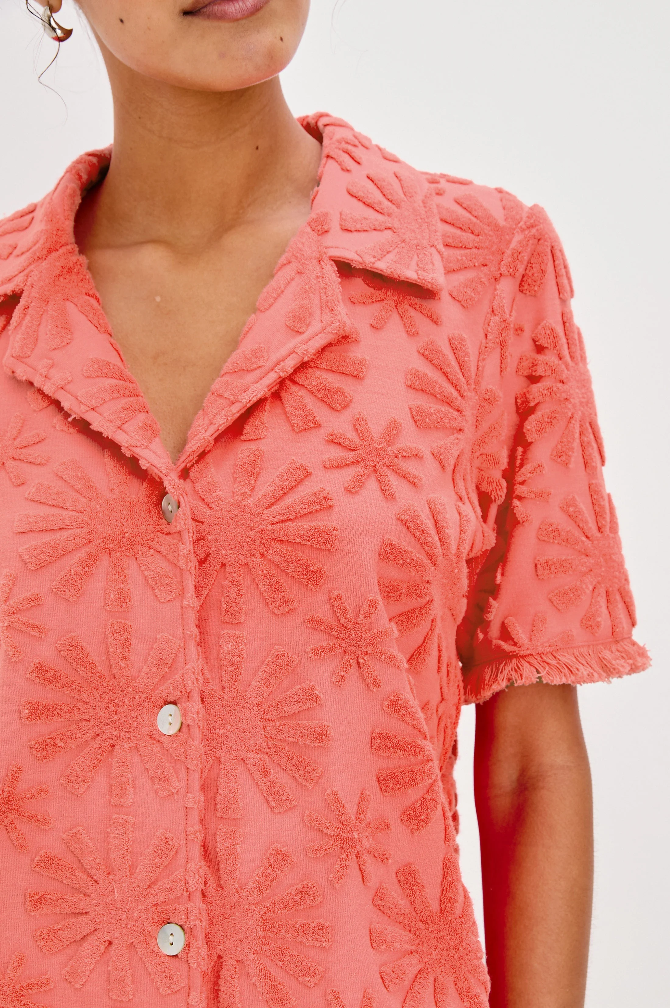 TIFF SHIRT - RED SUNBURST JACQUARD - Image 2