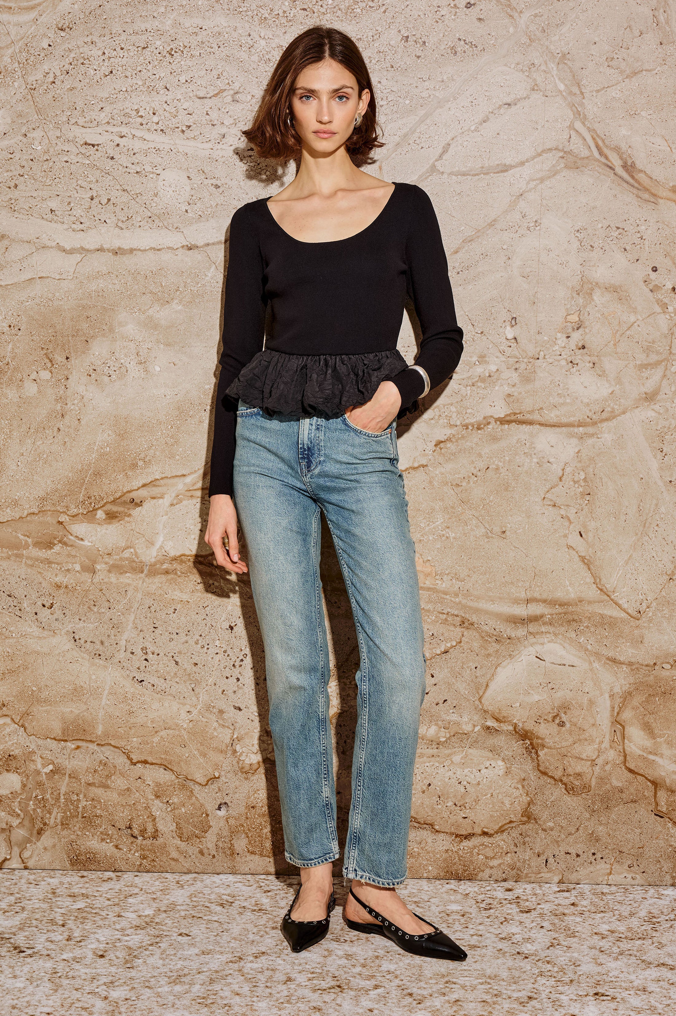 TILLIE TOP - BLACK - Image 3