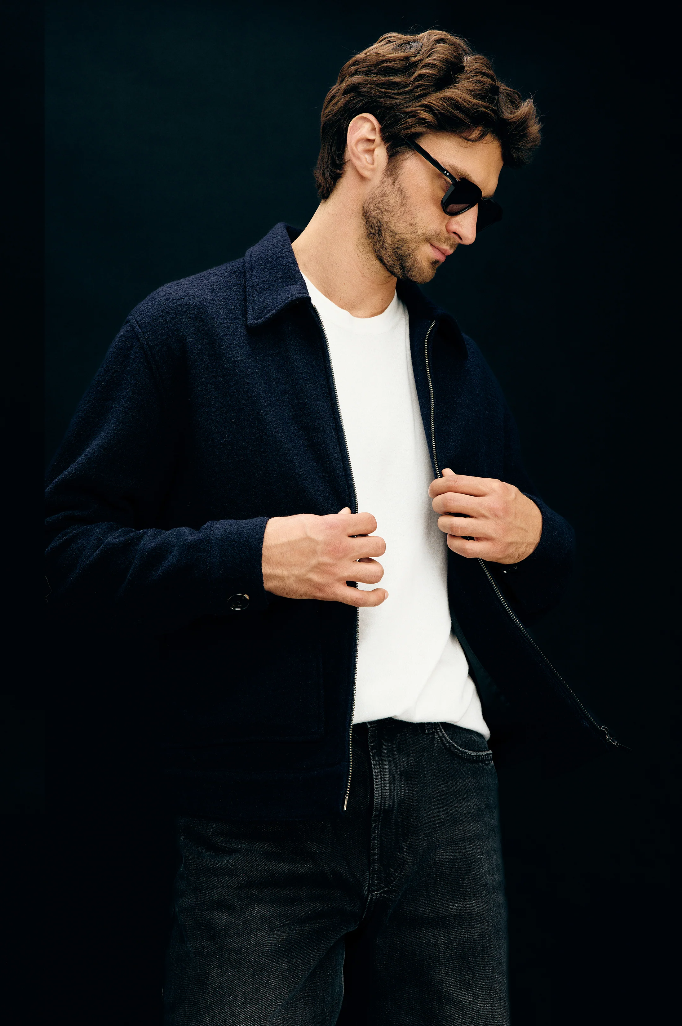 TILLMAN JACKET - NAVY BOUCLE - Image 4