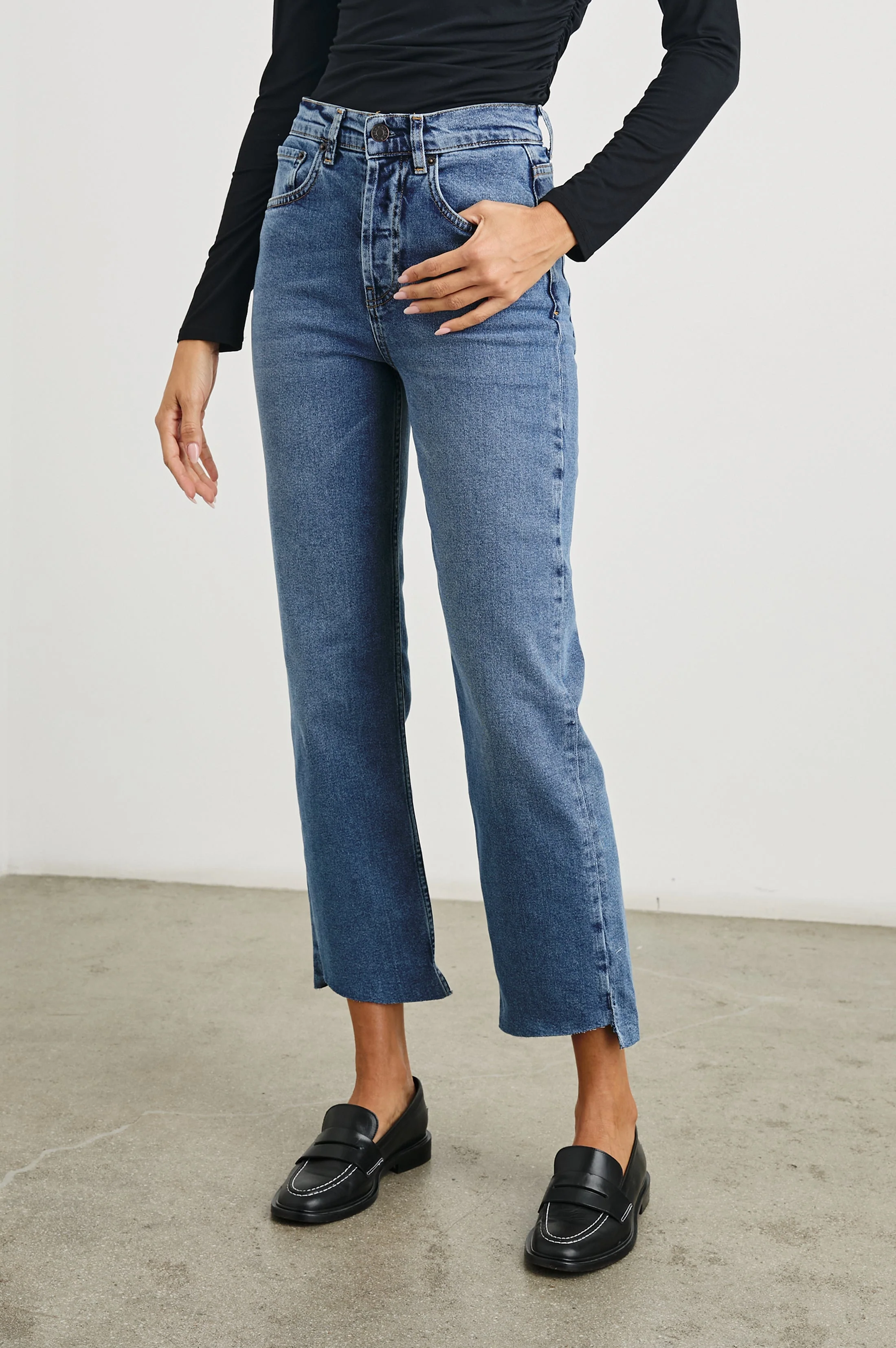 TOPANGA CROP STRAIGHT - PURE INDIGO - Image 3