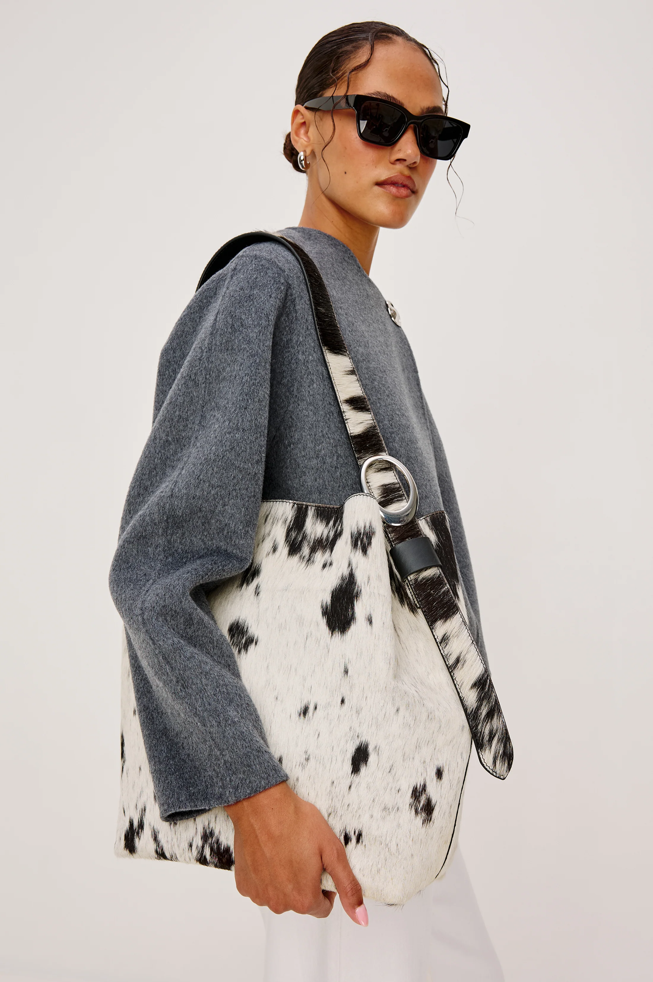 TORINO BUCKET BAG - COWGIRL HAIRCALF - Image 6