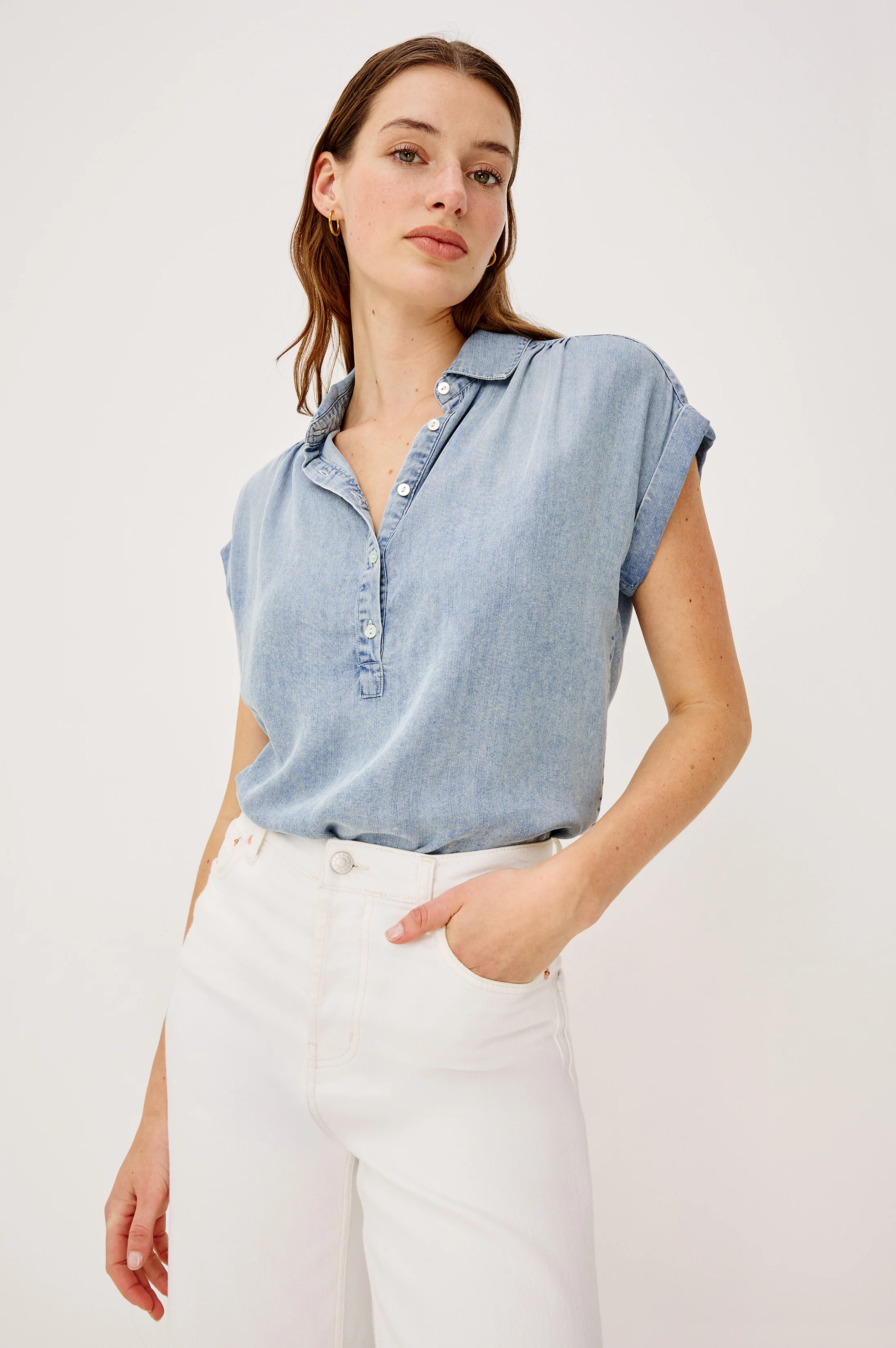 TUSCANY SHIRT - WASHED BLUE