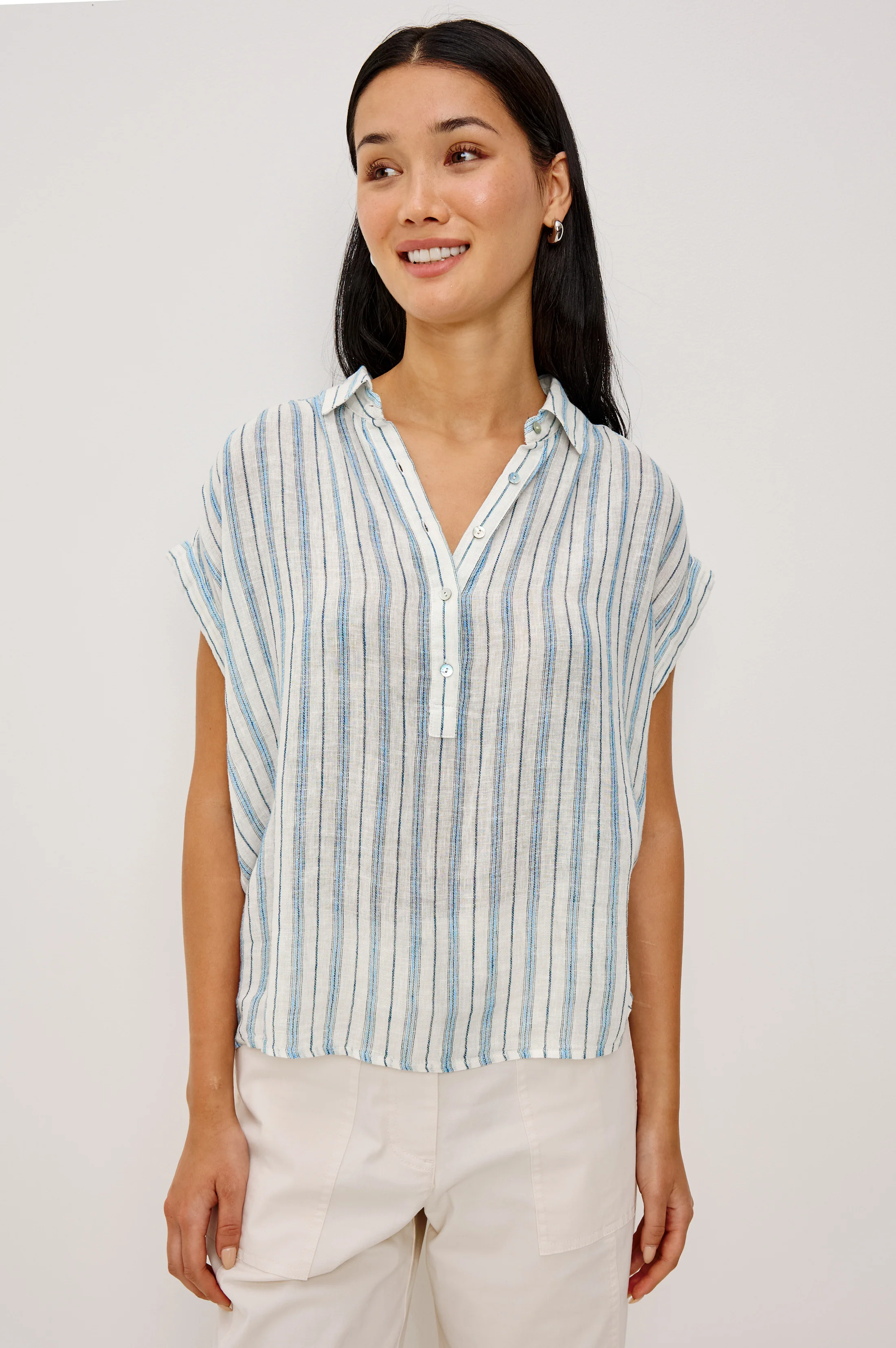 TUSCANY SHIRT - WINDWARD STRIPE