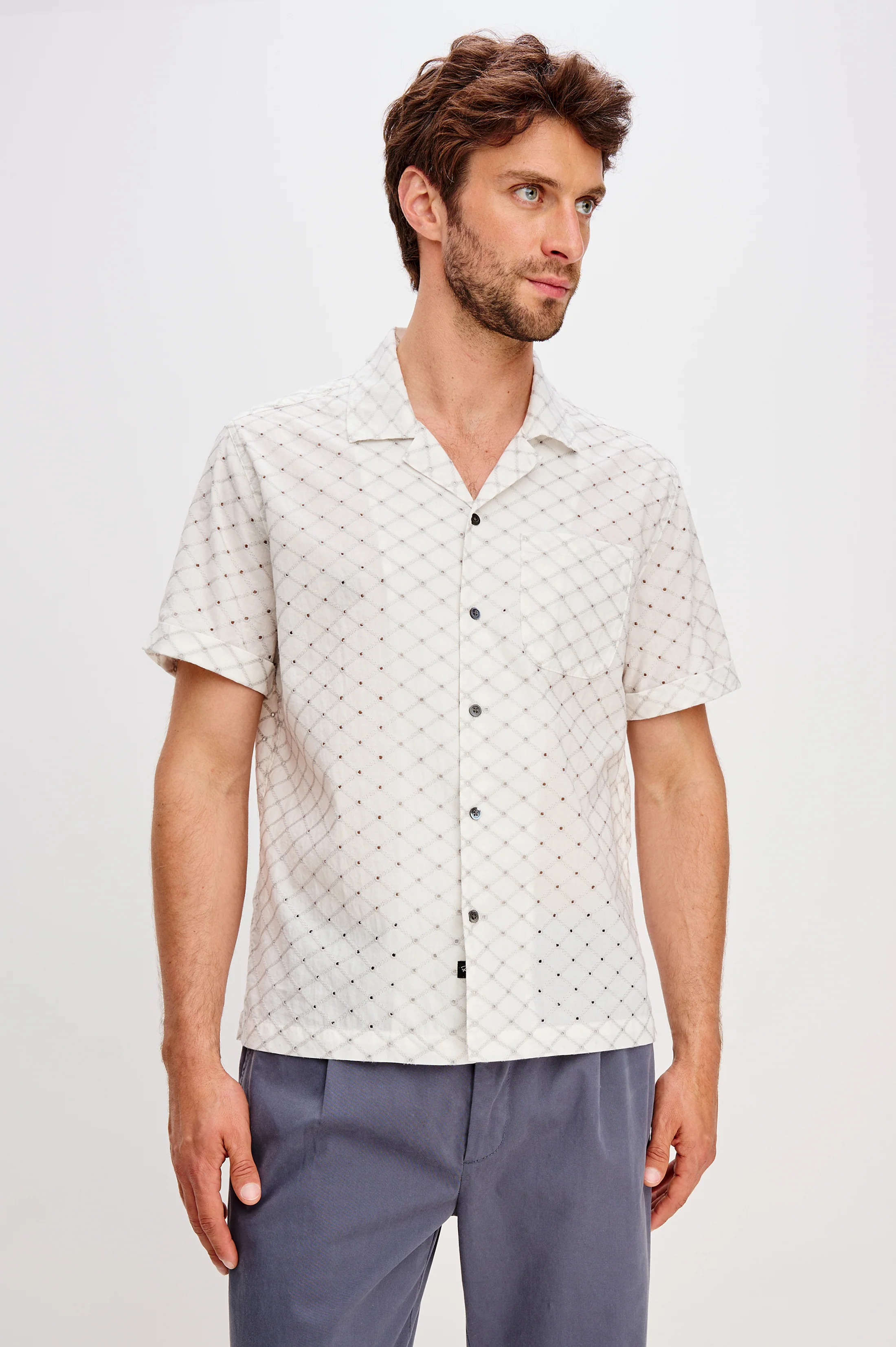 TYLER SHIRT - SILVER BONE DIAMOND - Image 2