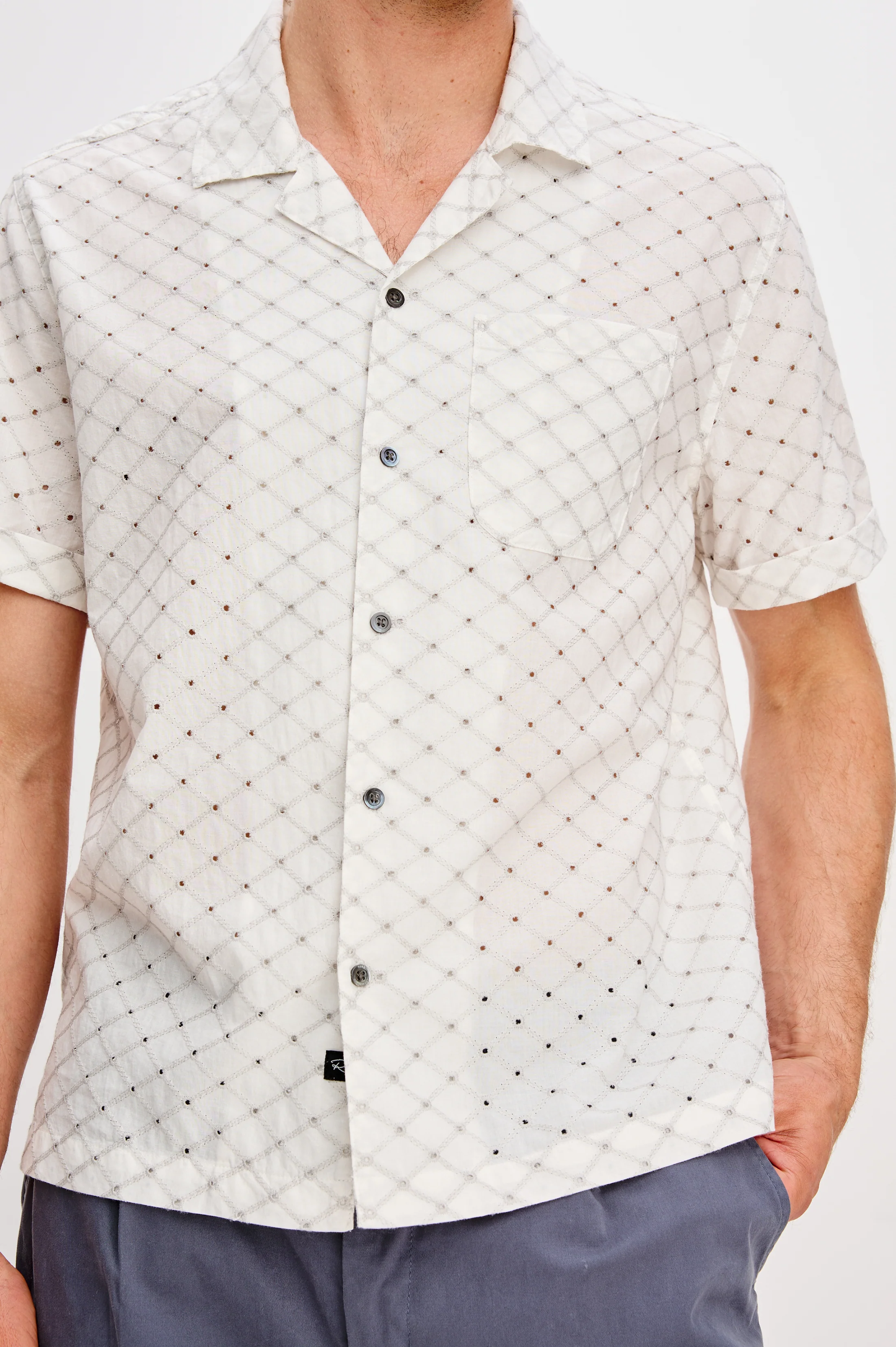 TYLER SHIRT - SILVER BONE DIAMOND - Image 3