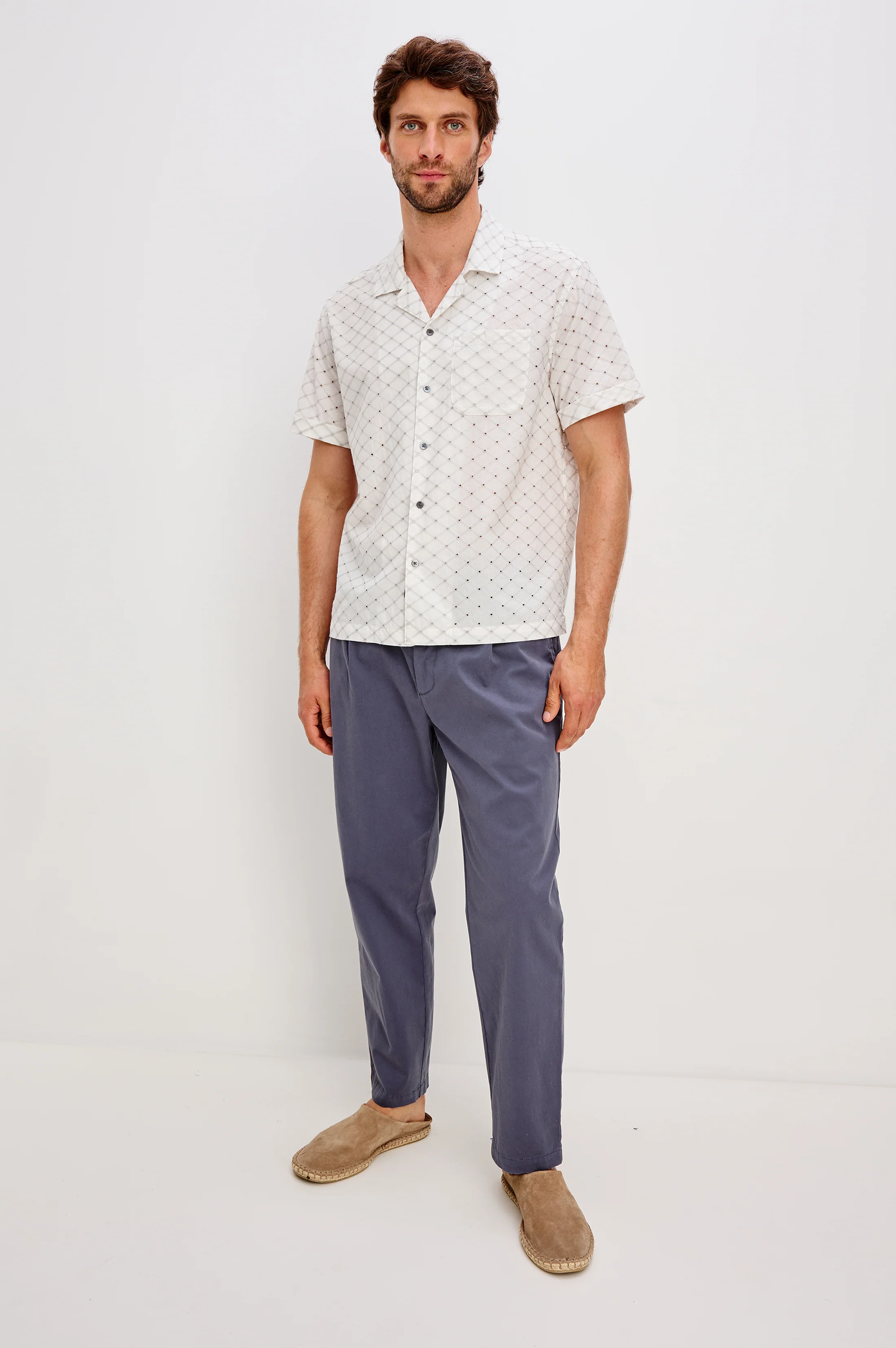 TYLER SHIRT - SILVER BONE DIAMOND - Image 4