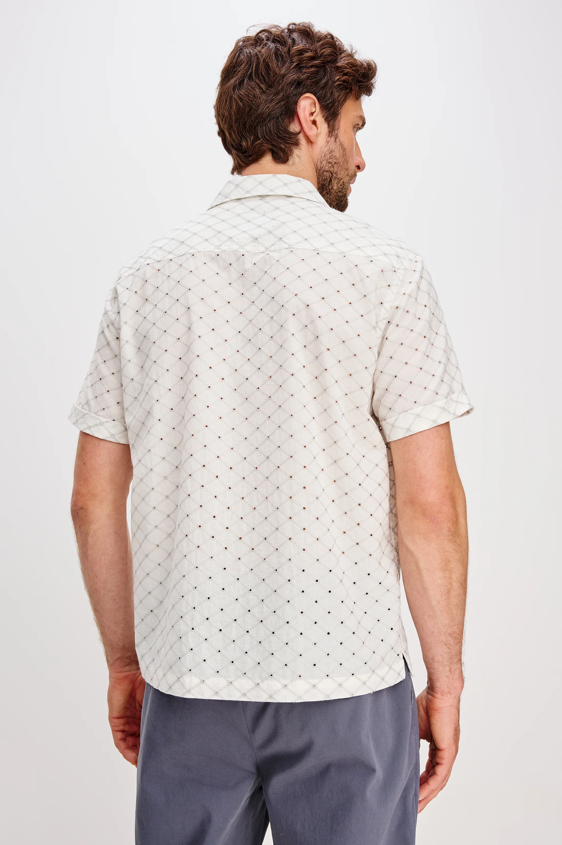 TYLER SHIRT - SILVER BONE DIAMOND - Image 6