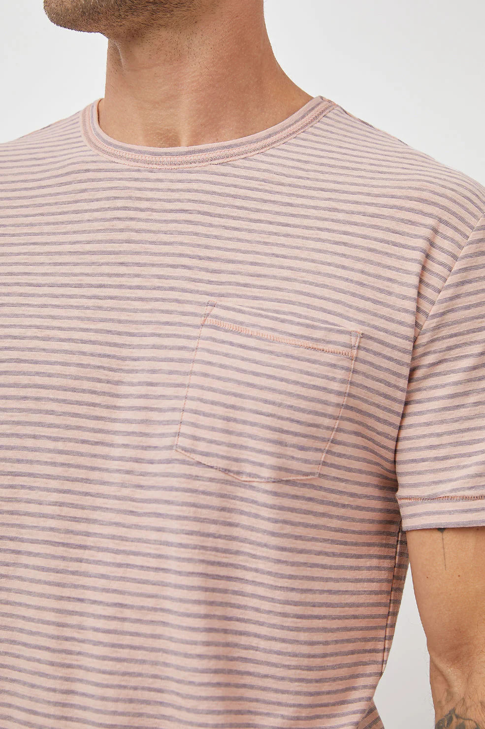 VALENCIA T-SHIRT - ROSE INDIGO STRIPE - Image 2
